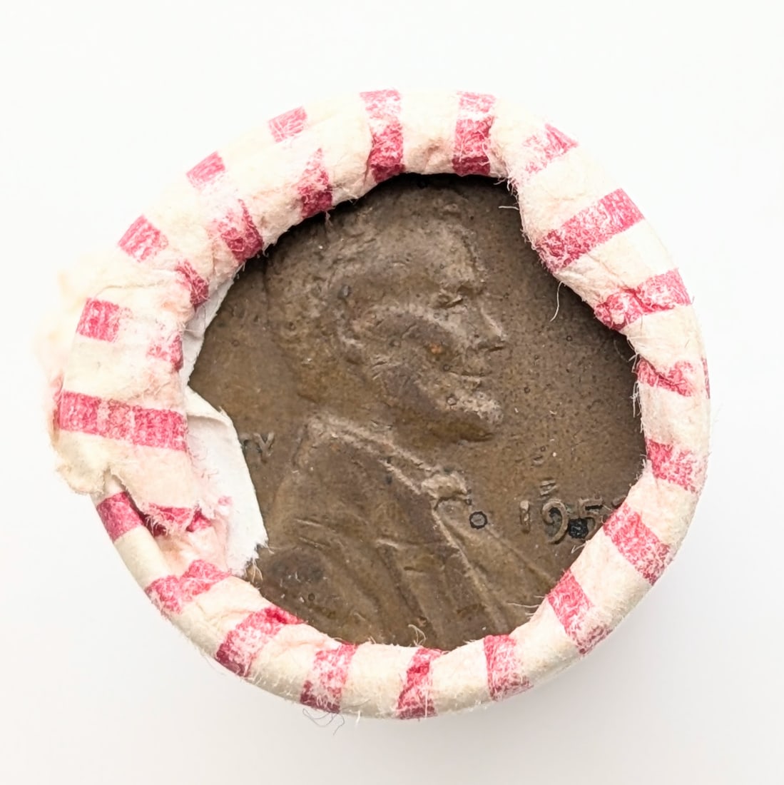Original Bank Roll of 50 Wheat Cents - 1940s-1950s - 3