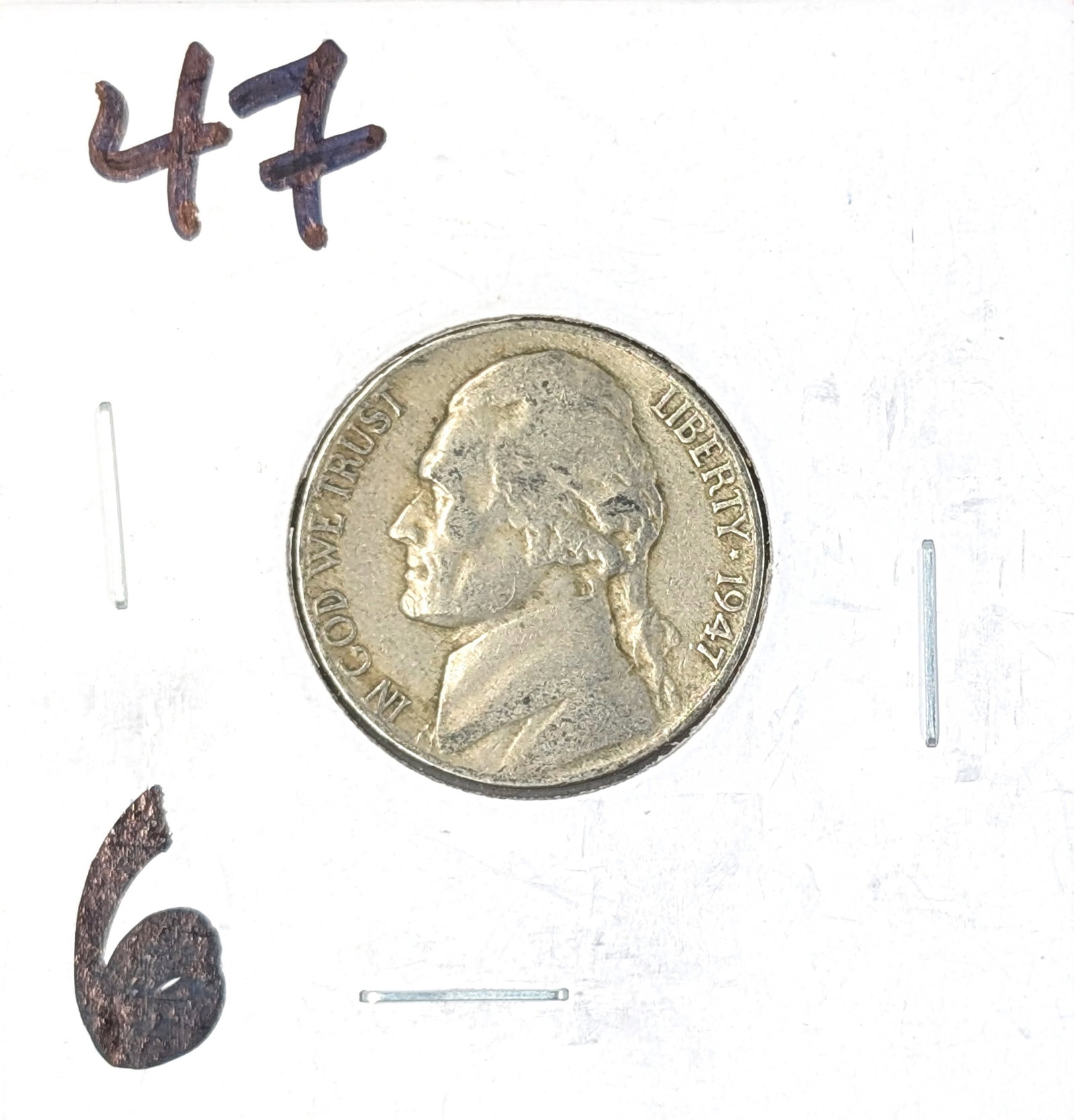 1947 Jefferson Nickel: Coin