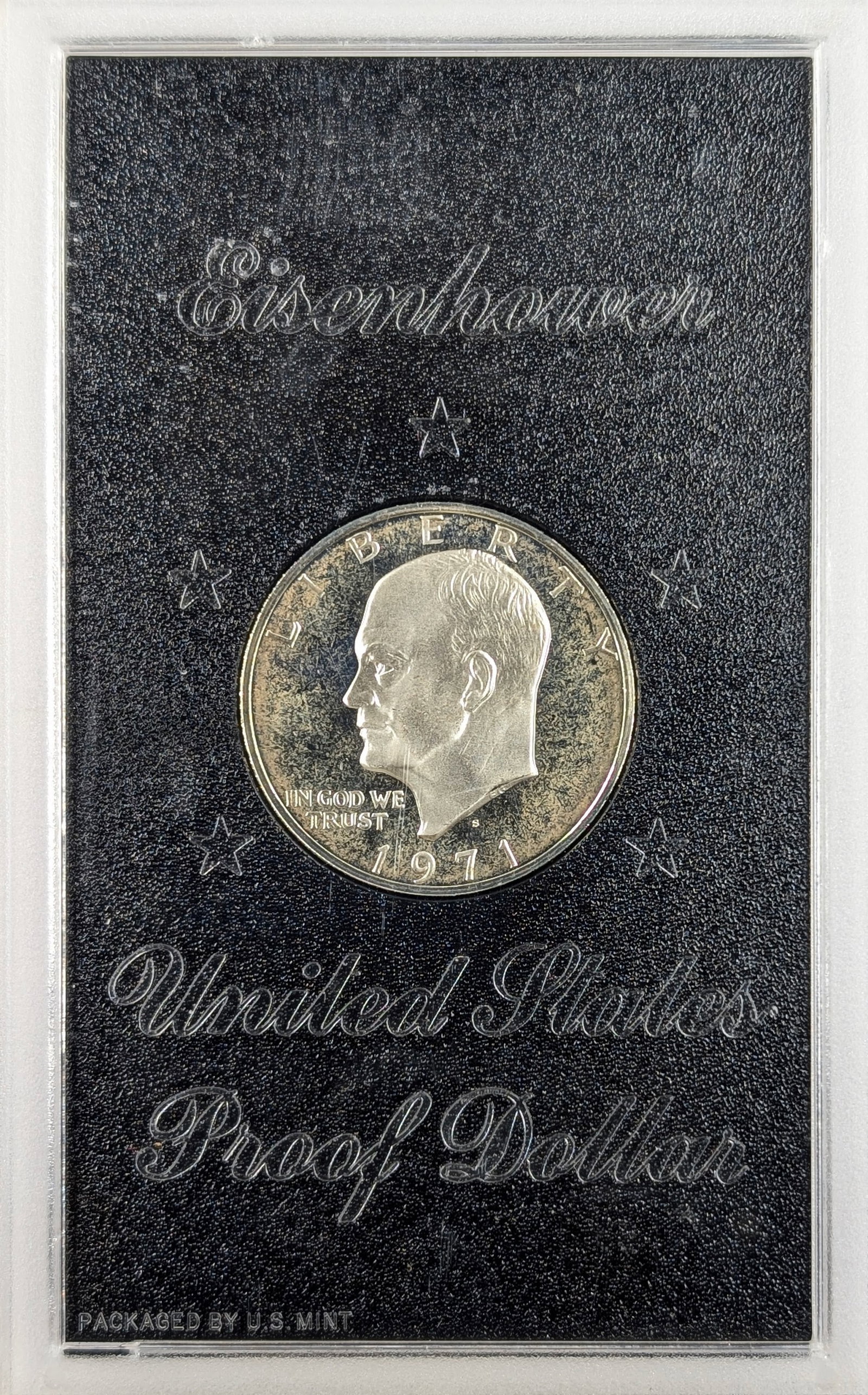 1971-S Eisenhower " Ike" Proof Silver Dollar: Silver