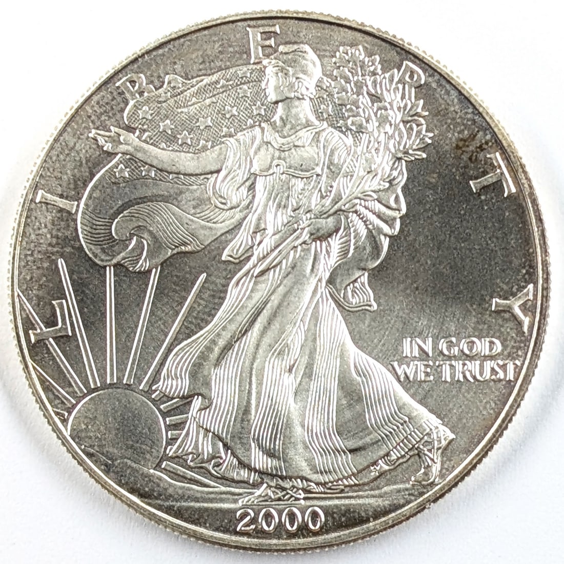 2000 American Silver Eagle Dollar: Silver