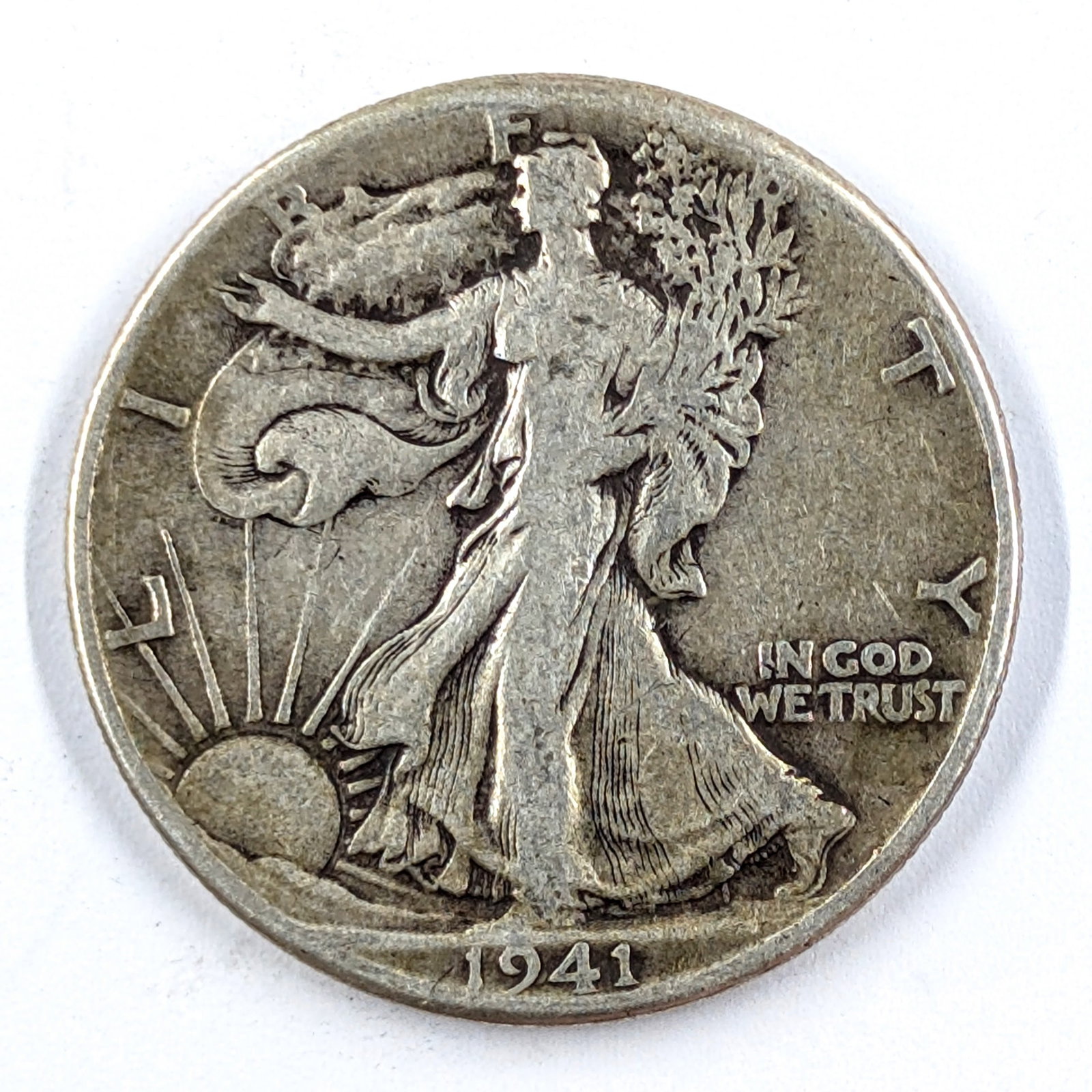 1941 Silver Walking Liberty Half Dollar: Silver