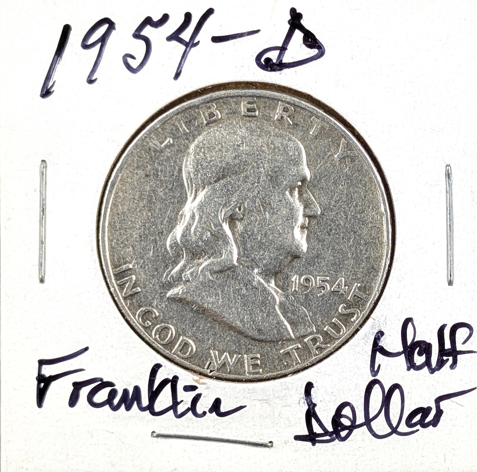 1954-D Silver Franklin Half Dollar: Silver