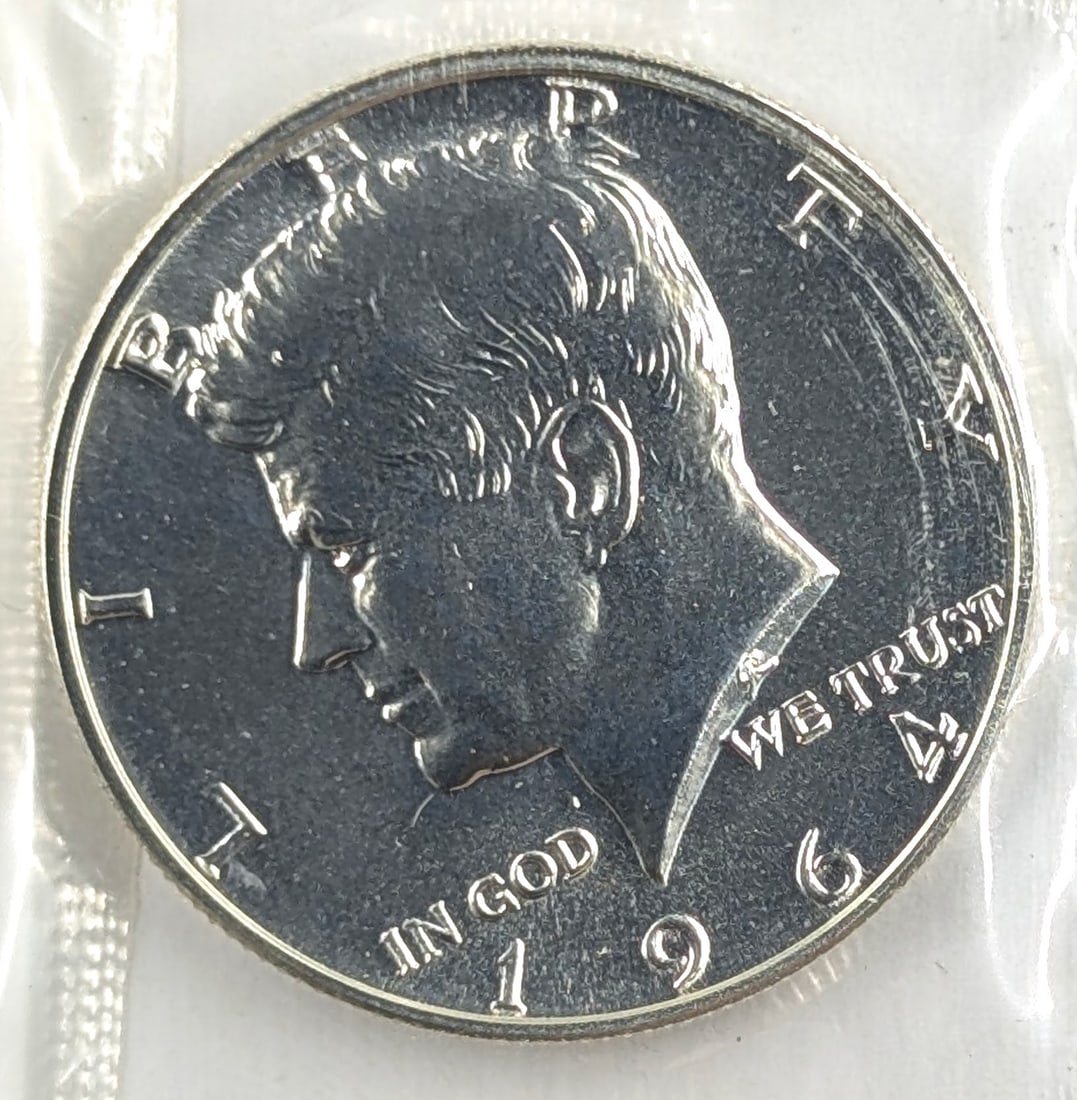 1964 Silver John F Kennedy Half Dollar- Uncirculated: Silver