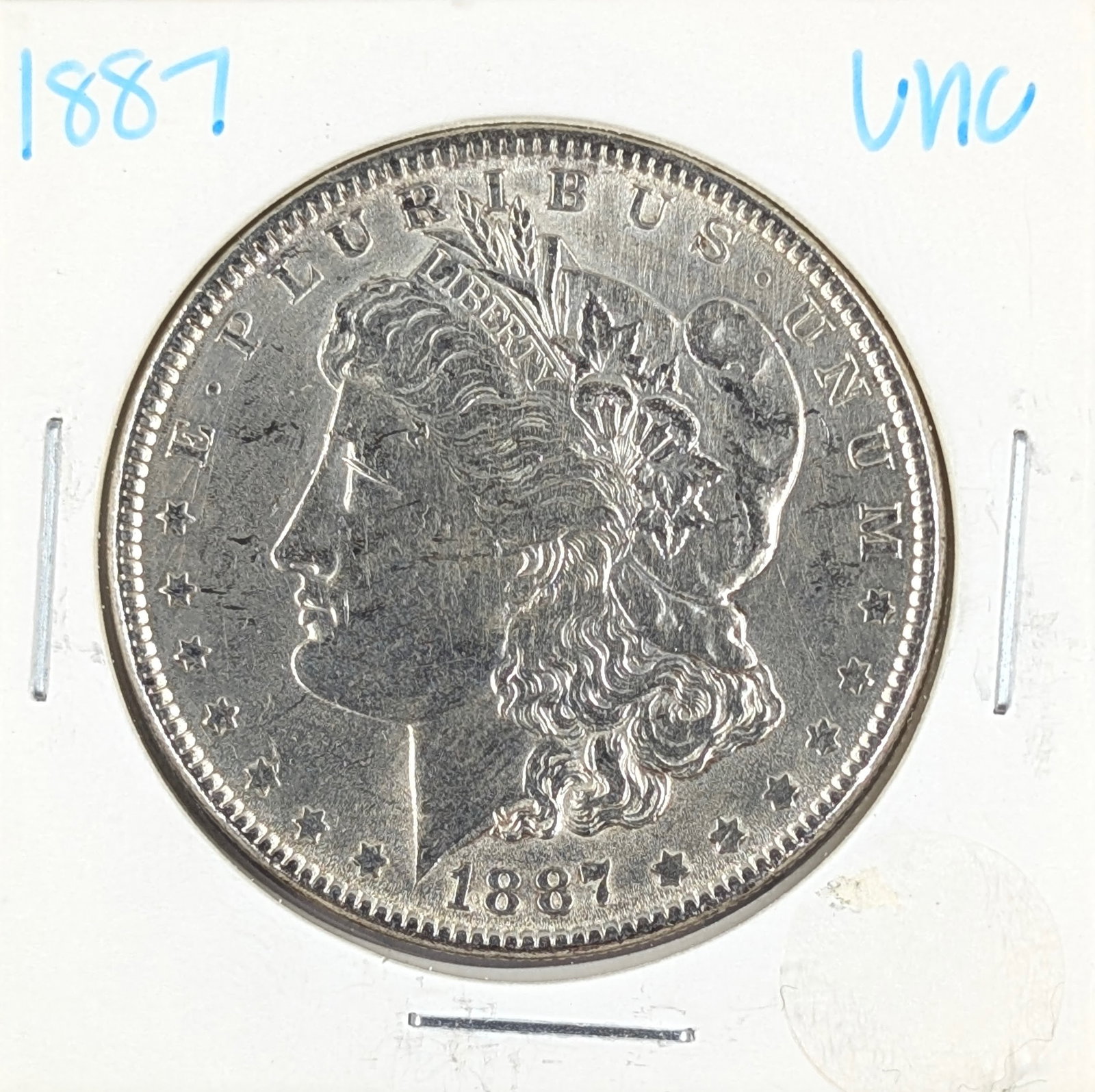 1887 Morgan Silver Dollar- Uncirculated: Silver