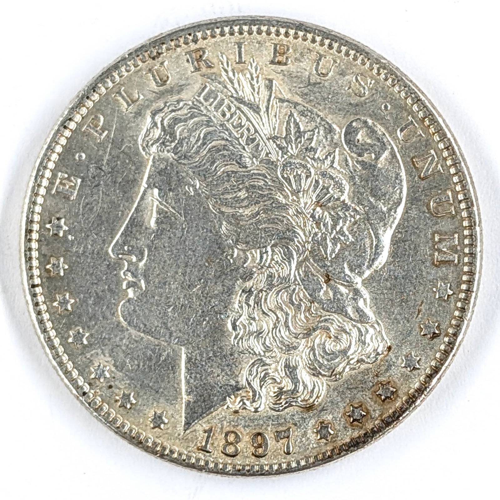 1897 Morgan Silver Dollar: Silver
