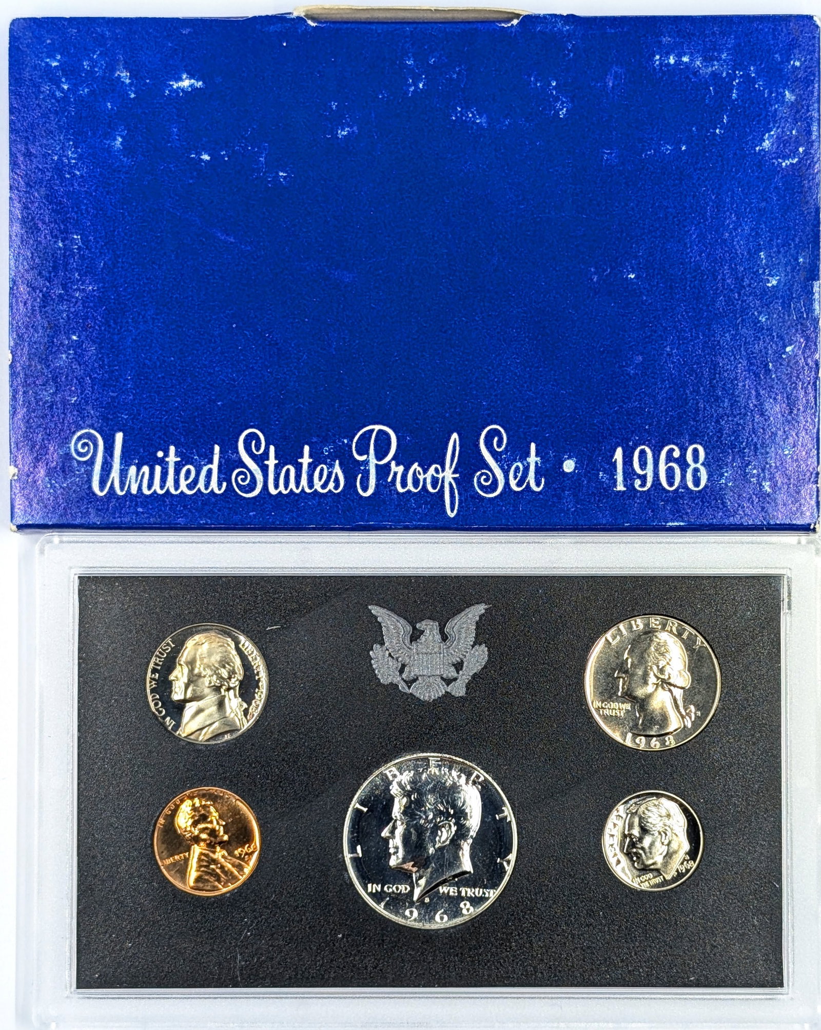 1968 US Mint Proof Set w/ Silver JFK Half (1 of 2)