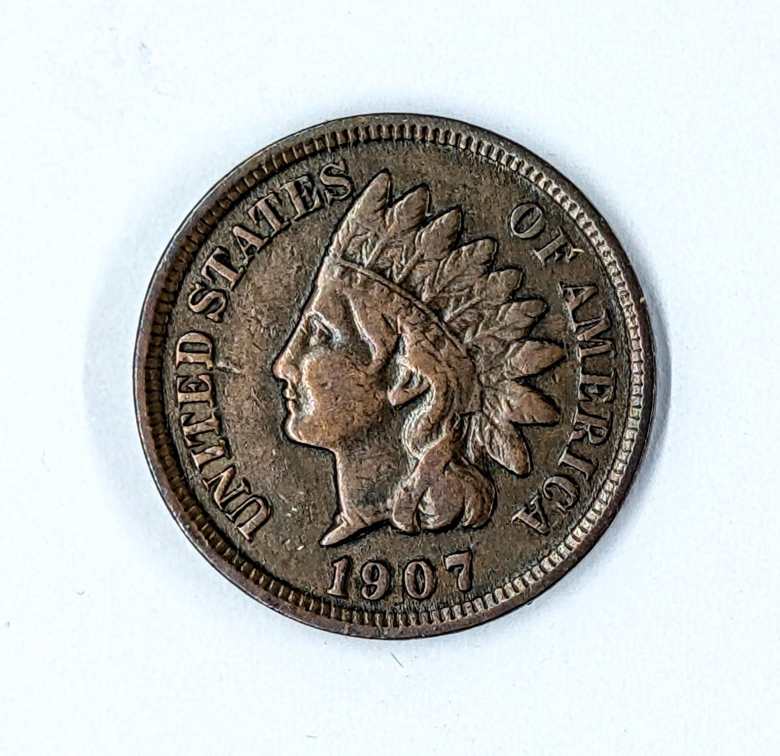1907 Indian Head Cent: Full Liberty