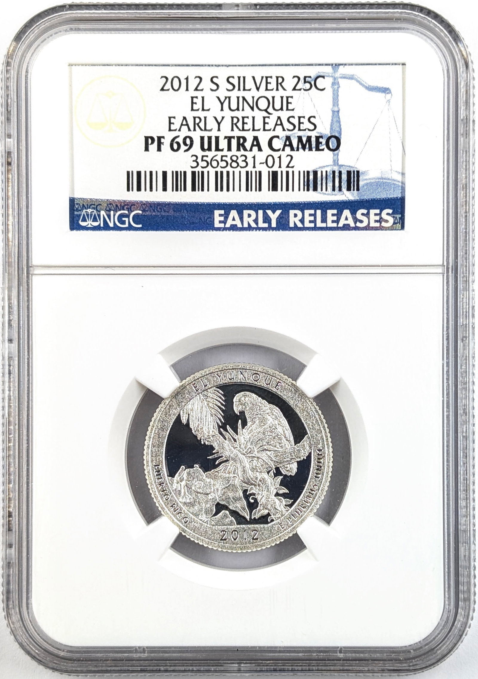 NGC 2012-S PF 69 Ultra America the Beautiful Quarter- El Yunque: Early Release