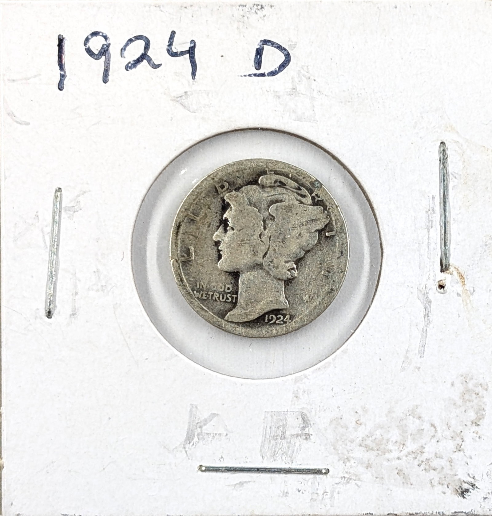 1924-D Silver Mercury Dime: Silver