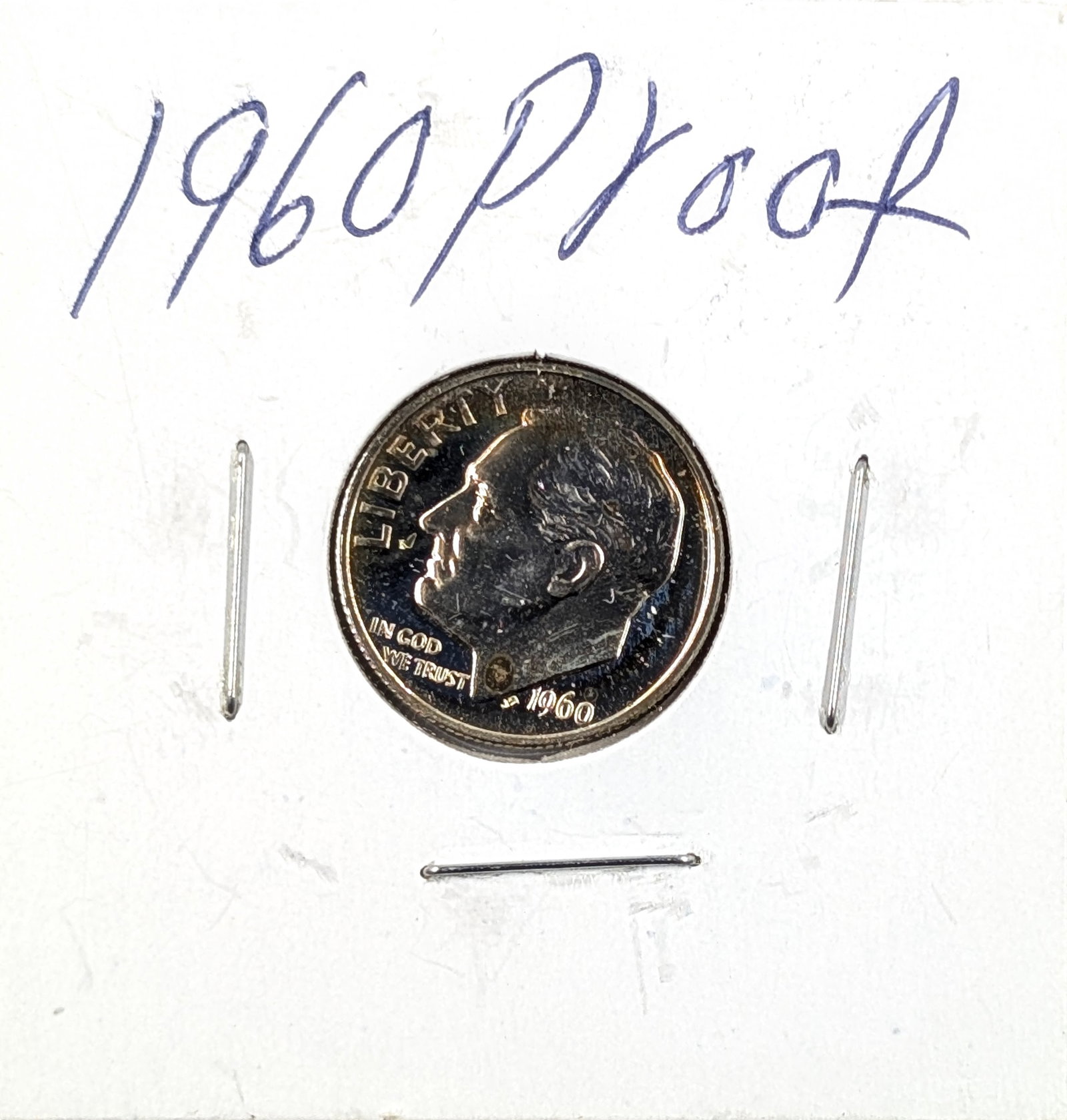 1960 Silver Roosevelt Dime- Proof, Toned: Silver