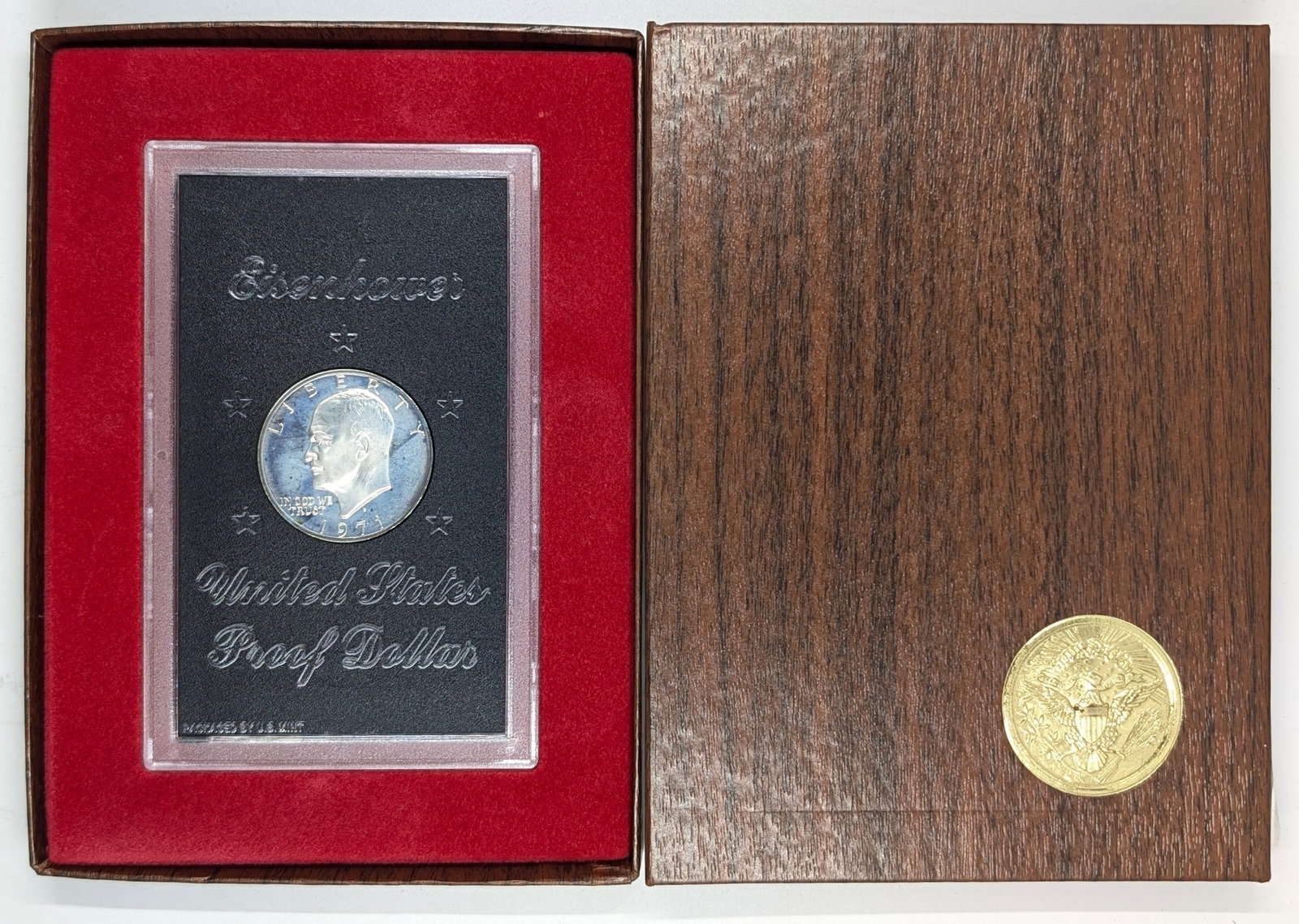 1971-S Eisenhower " Ike" Proof Silver Dollar- Toned: Silver