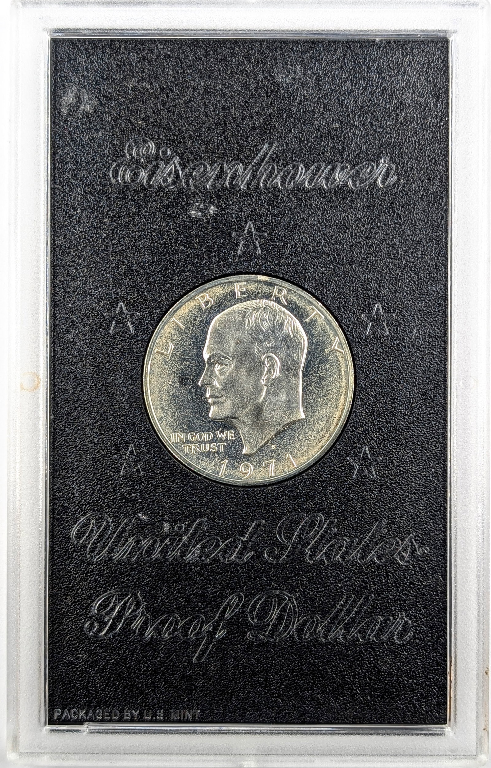 1971-S Eisenhower " Ike" Proof Silver Dollar: Silver