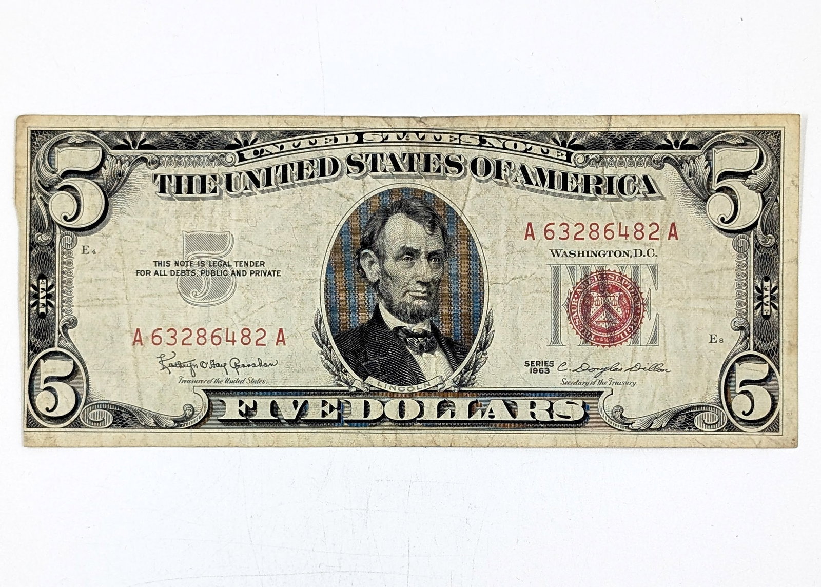 1963 $5 Note - Red Seal