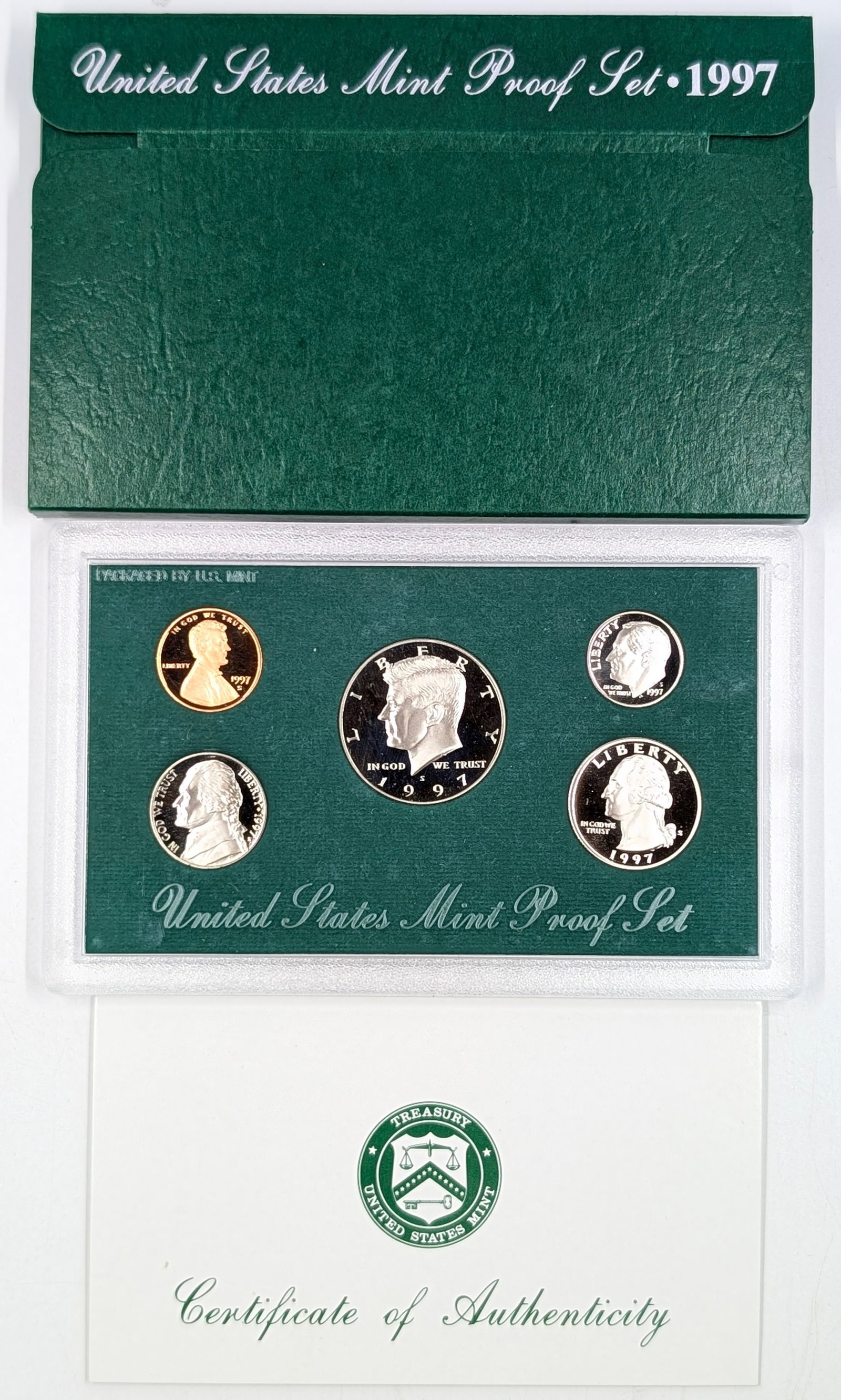 1997 US Mint Proof Set w/ COA: Coin