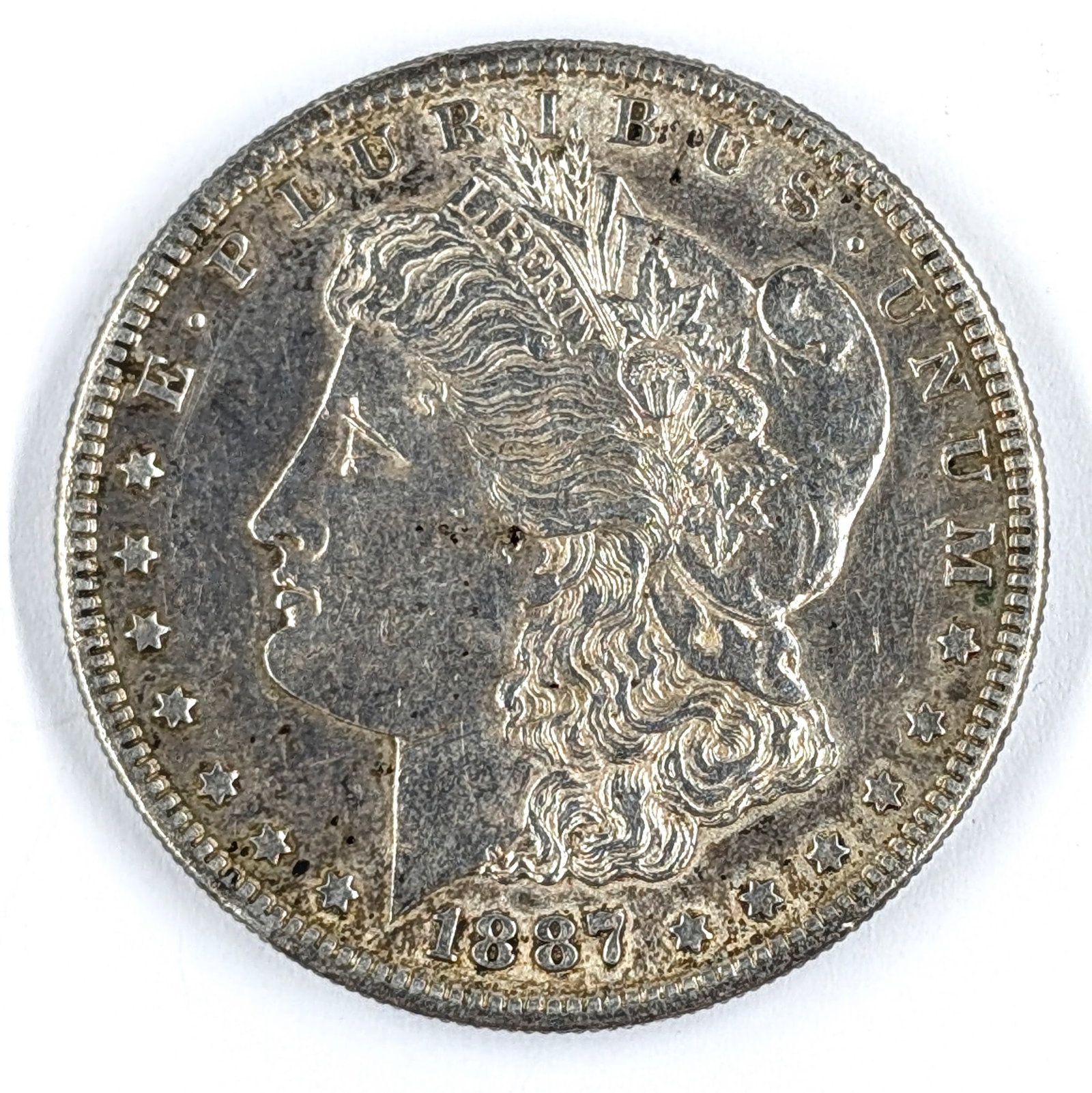 1887-S Morgan Silver Dollar: Silver