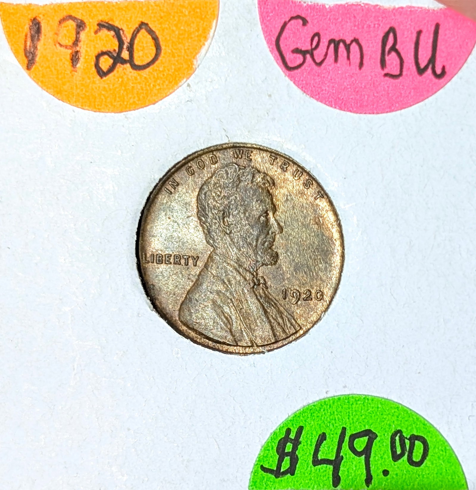 1920 Wheat Cent- BU - 3