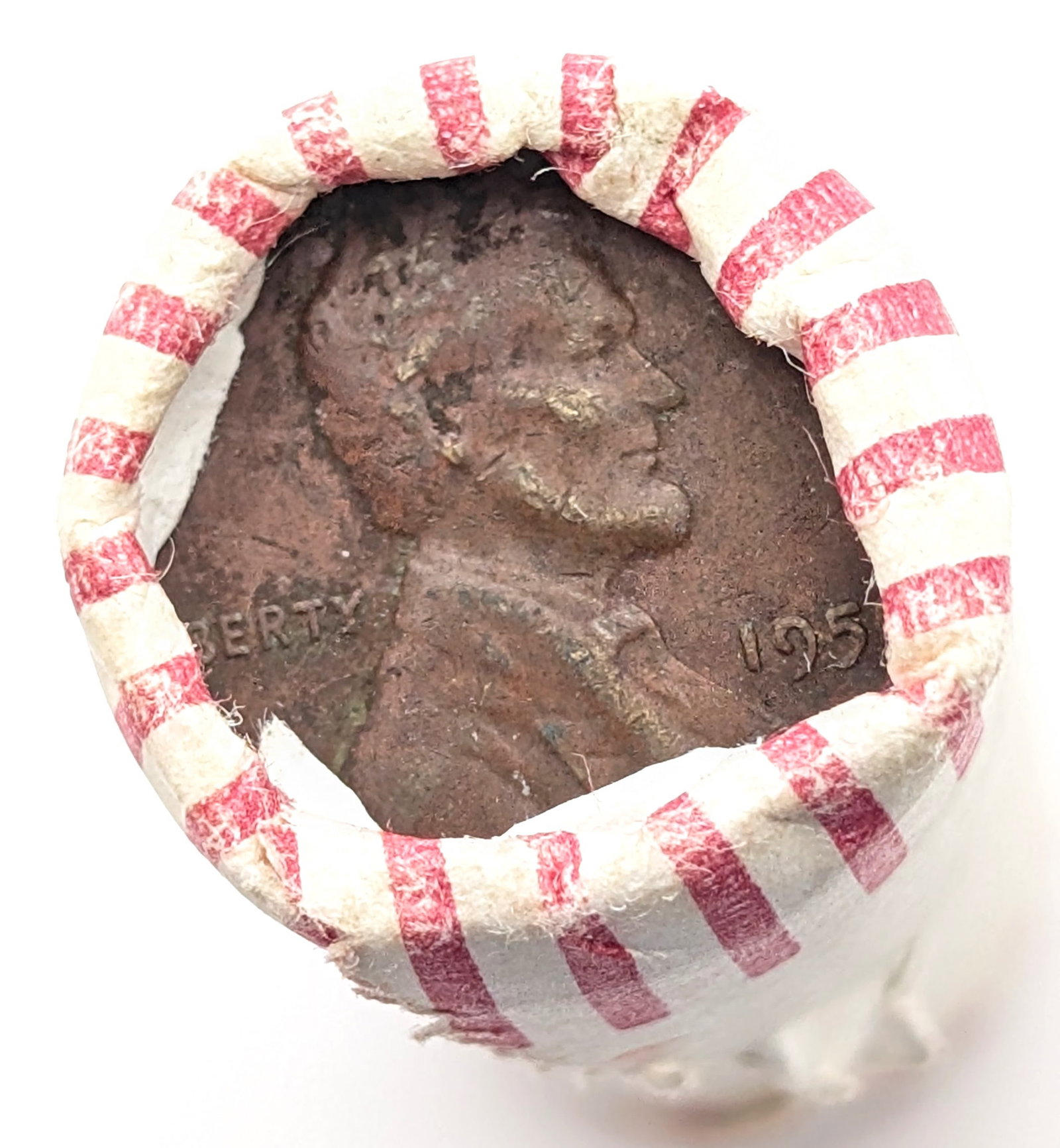 Original Bank Roll of 50 Wheat Cents - Mixed dates 1950s - 2