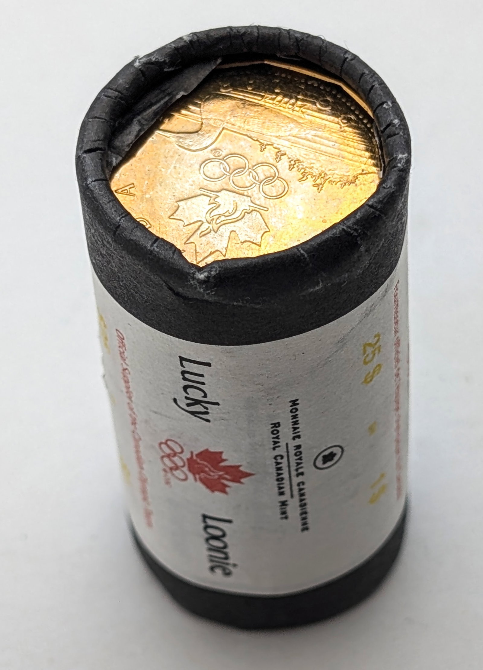 Original Royal Canadian Mint "Lucky Loonie" Special Roll of 25- 2004 Canadian Dollars (1 of 4)