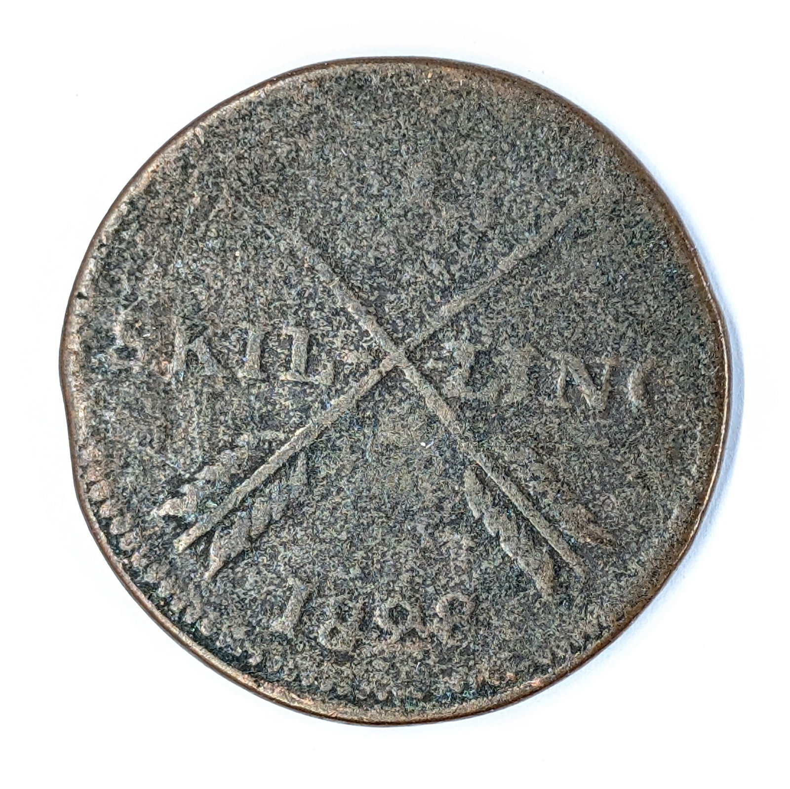 1828 Swedish 1 Skilling: Coin