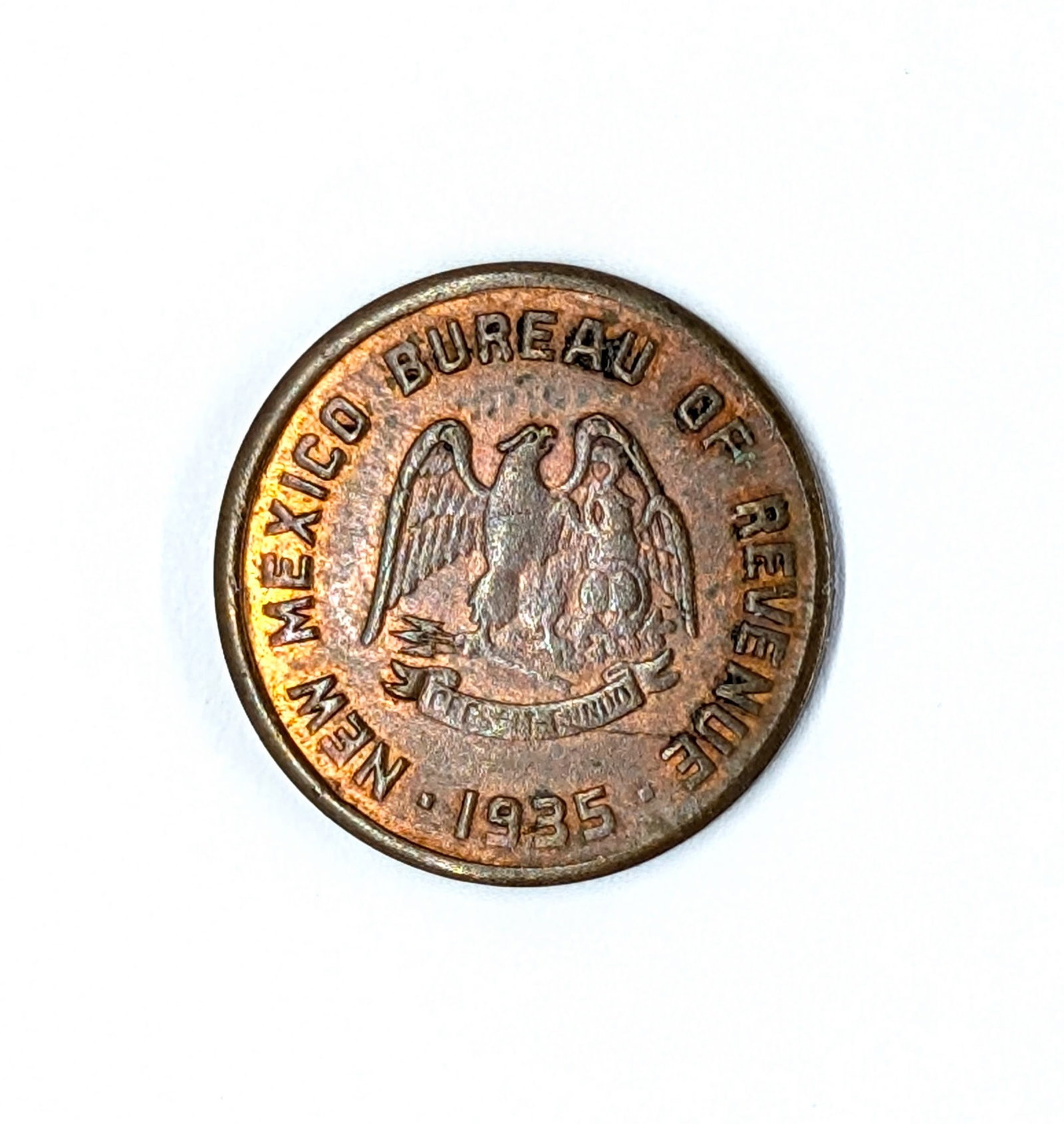 1935 New Mexico Tax Token (1 of 2)