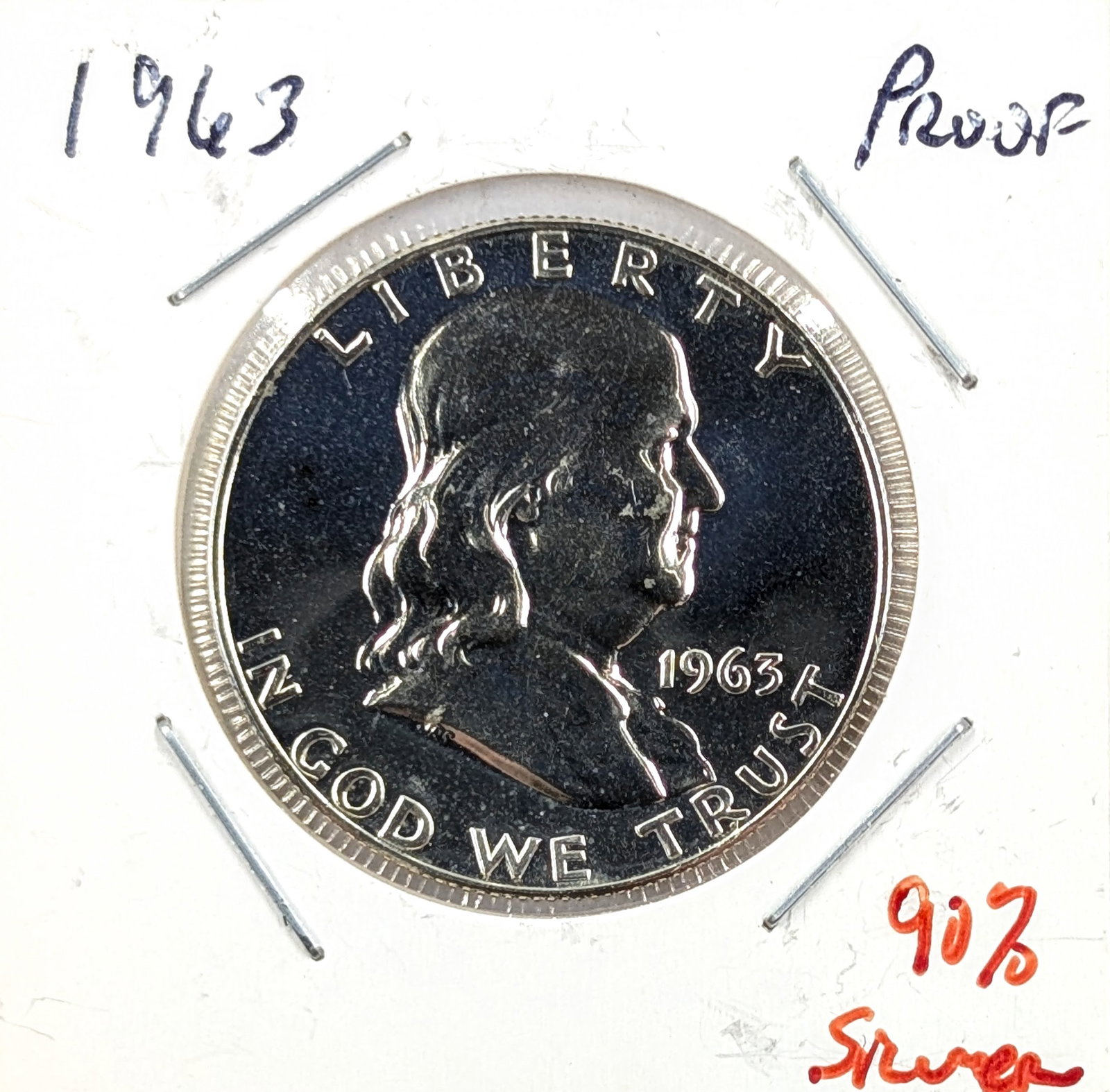 1963 Silver Franklin Half Dollar- Proof: Silver