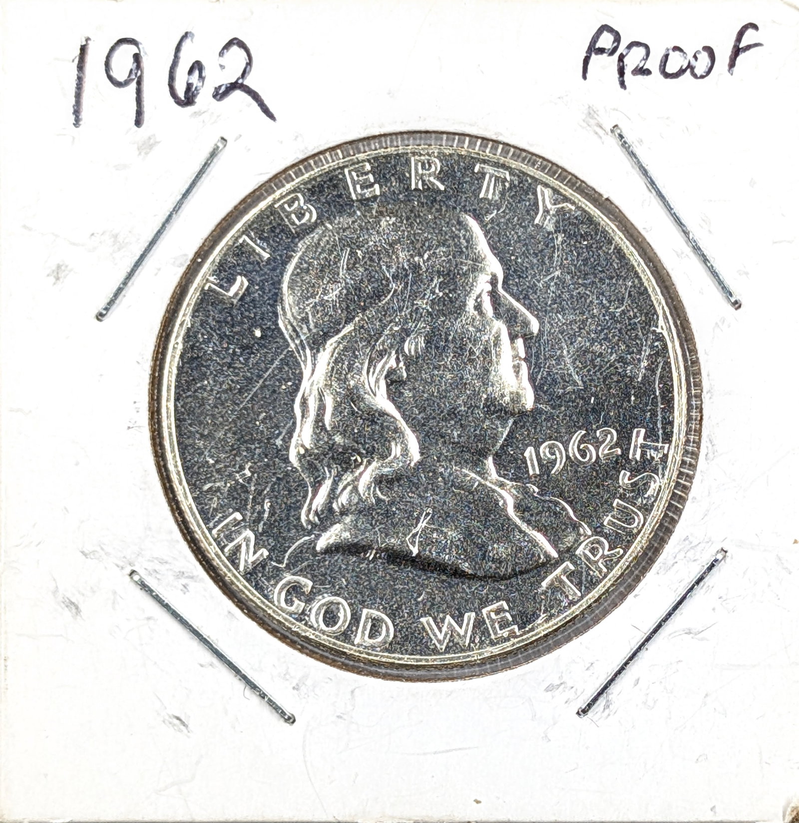 1962 Silver Franklin Half Dollar- Proof: Silver