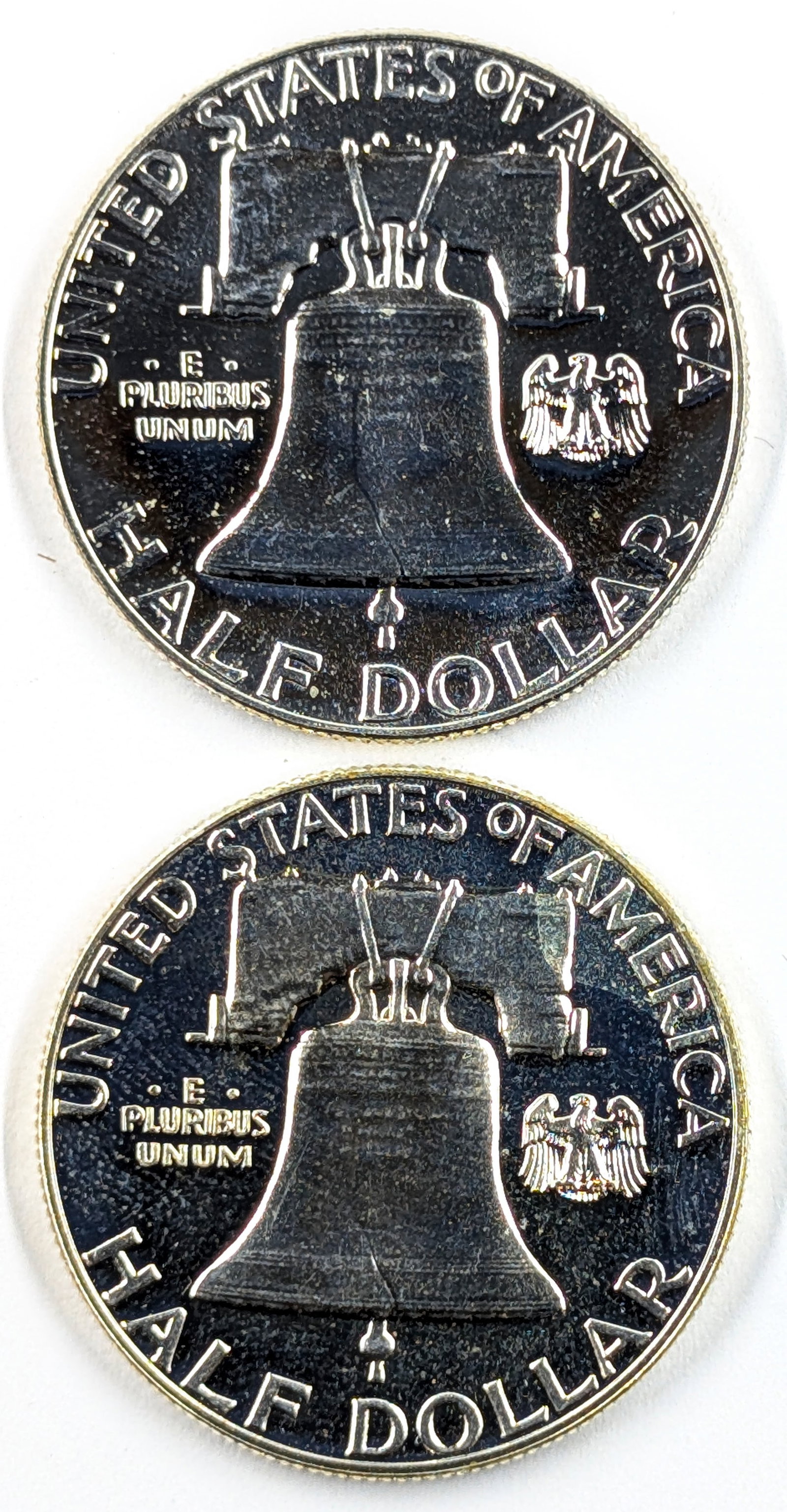 Lot of 2 Silver Proof Franklin Half Dollars- Both 1963 - 2