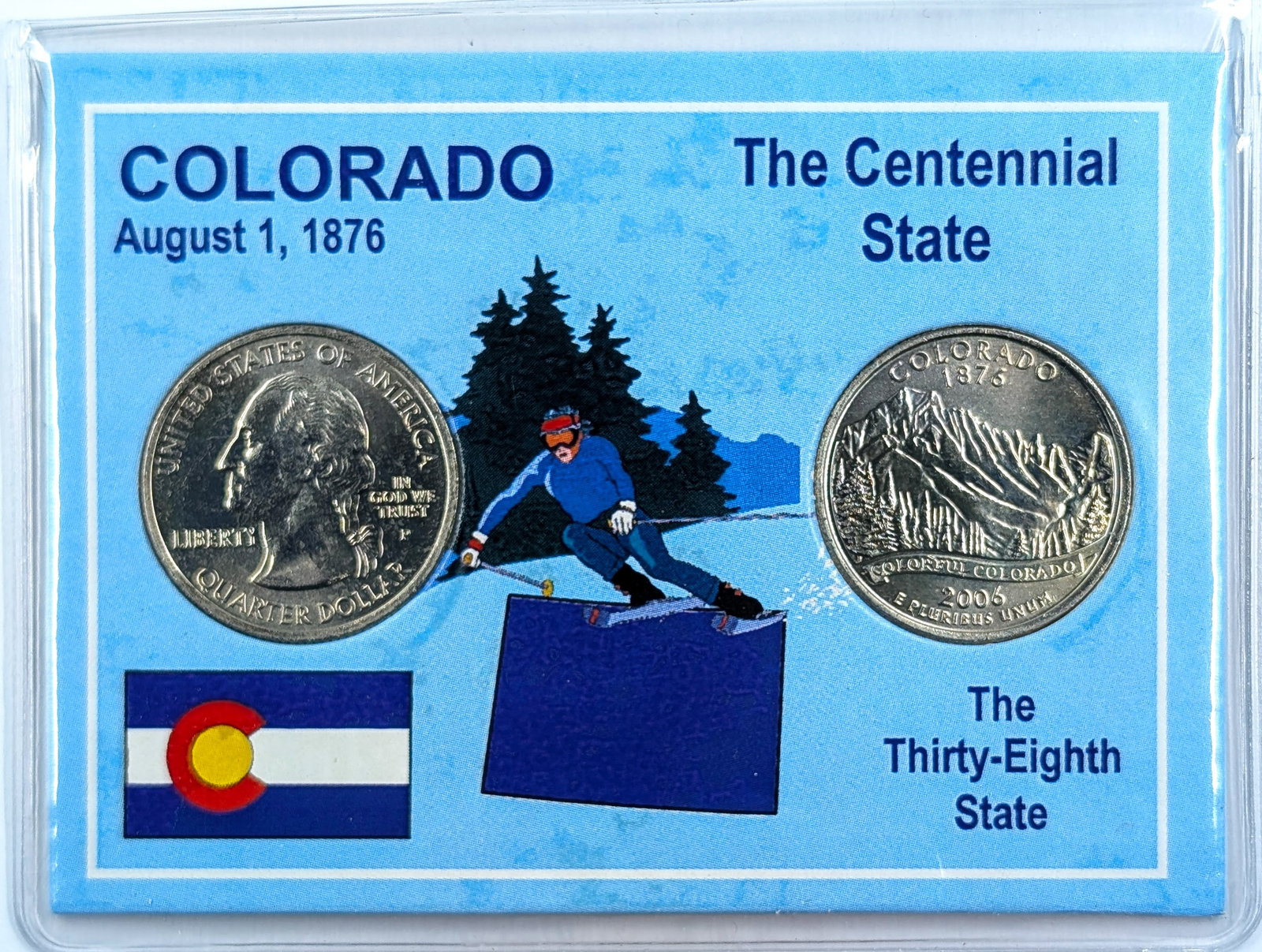 2006 P/D Colorado State Quarters- 2 Coin Set (1 of 2)