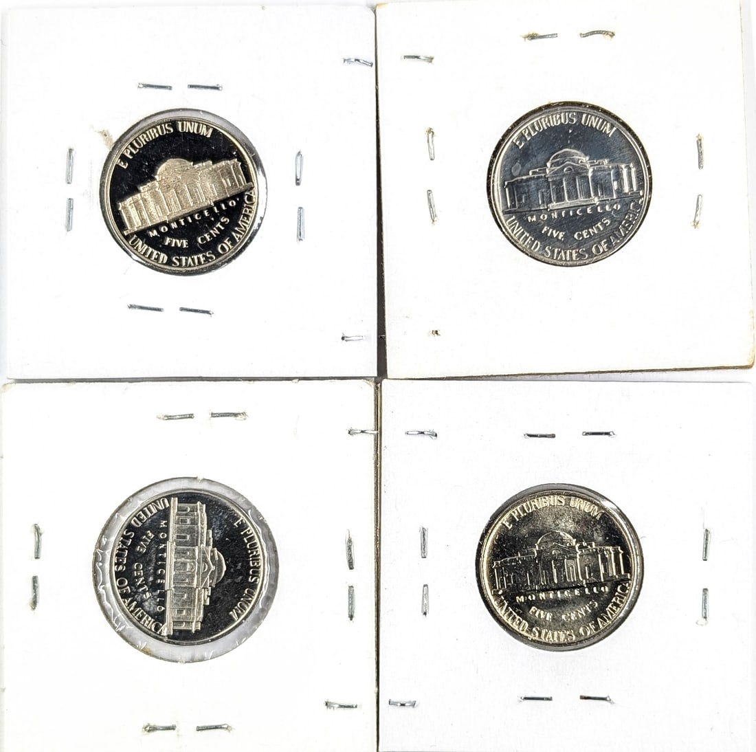Lot of 4 Jefferson Nickels- Proofs, 1968-1980 - 2
