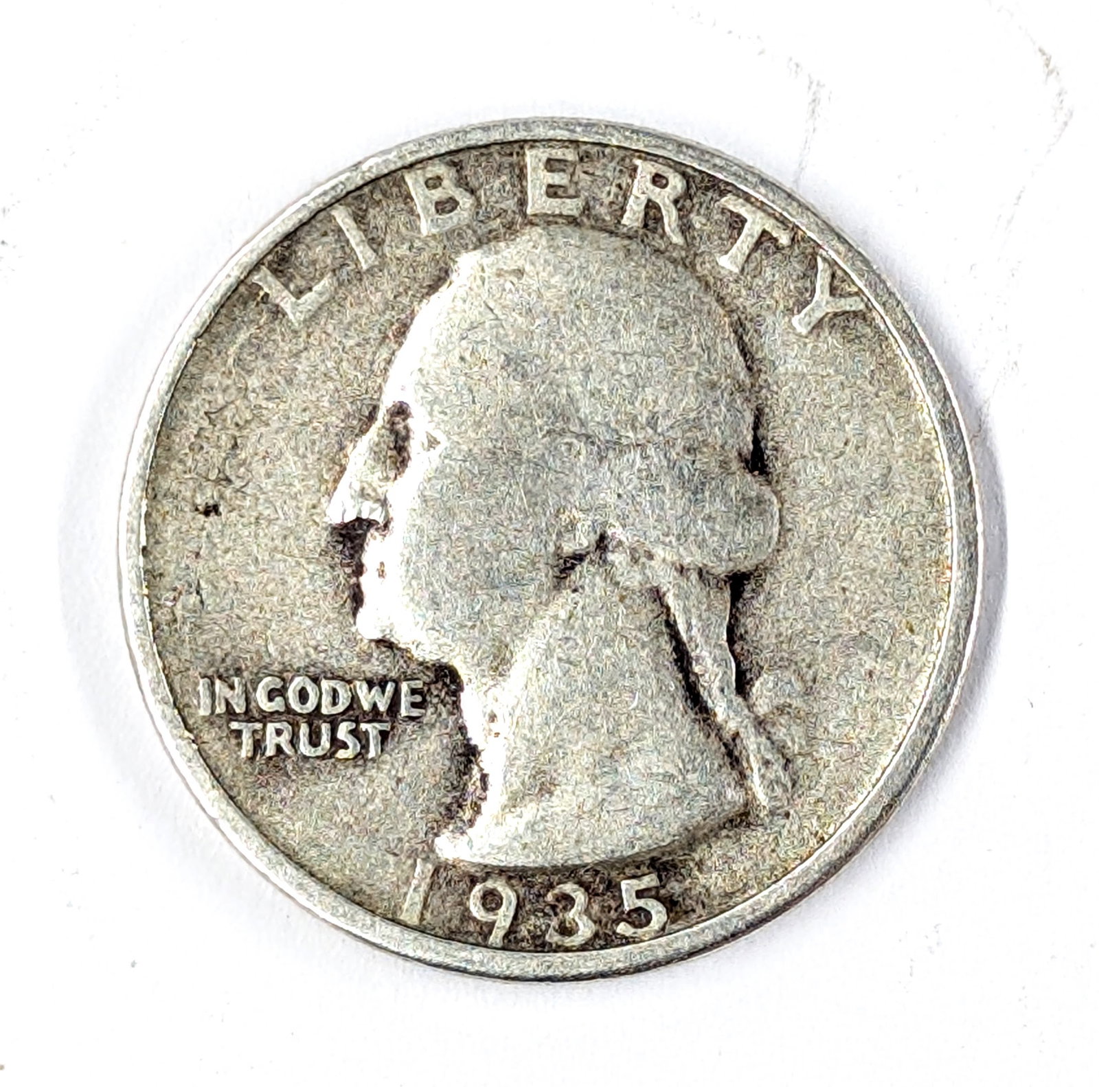 1935 Silver Washington Quarter: Silver