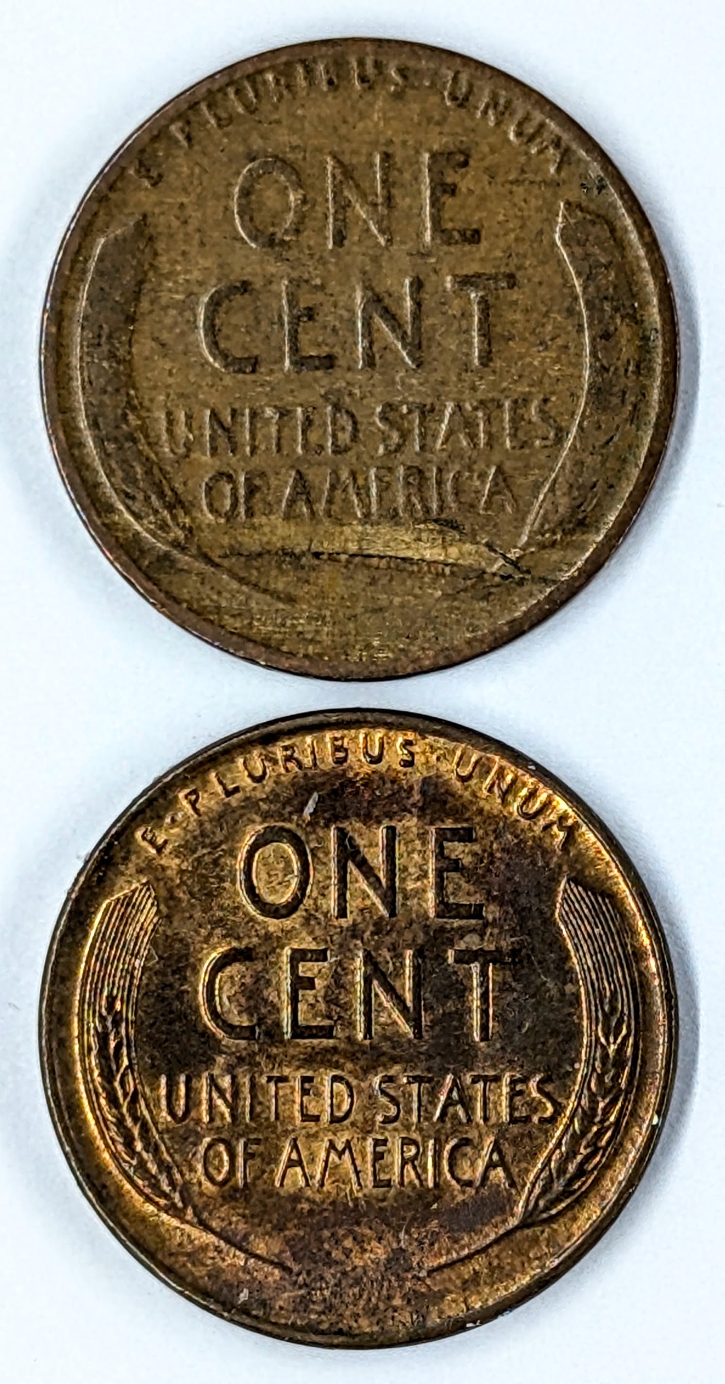 Lot of 2 Wheat Cents- 1933, 1936 - 2