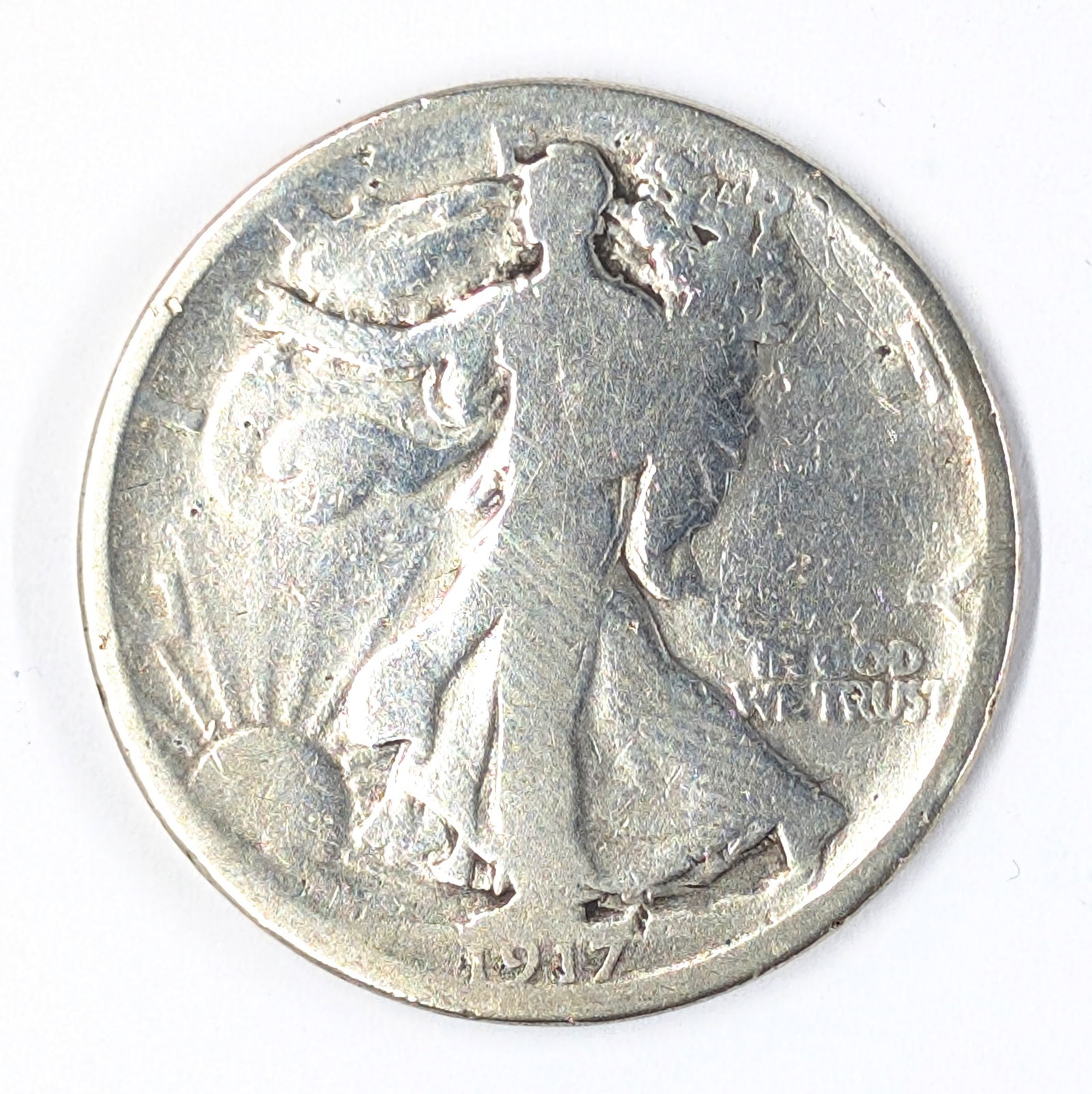 FEATURE 1917-S Silver Walking Liberty Half Dollar: FEATURE