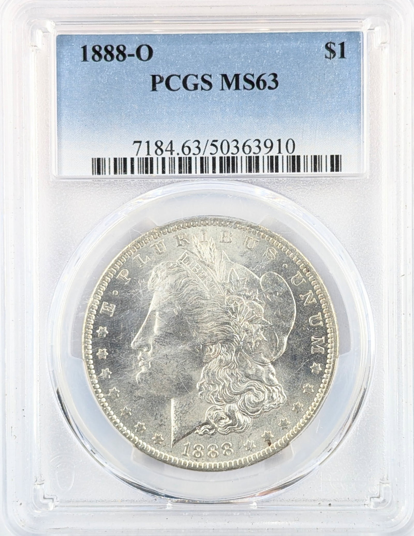 PCGS 1888-O MS63 Morgan Silver Dollar: Silver