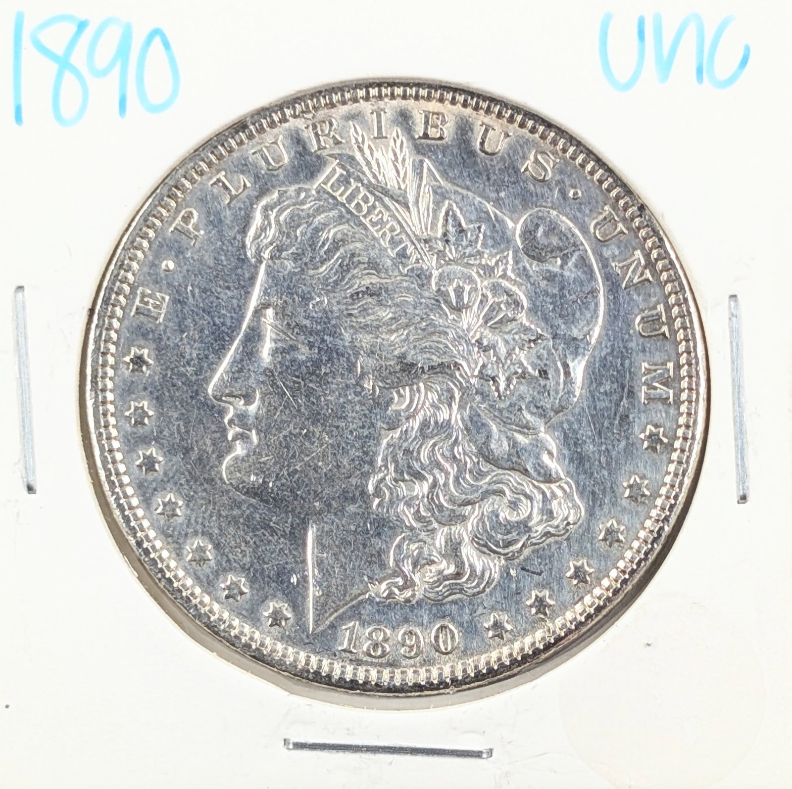 1890 Morgan Silver Dollar - Uncirculated: Silver
