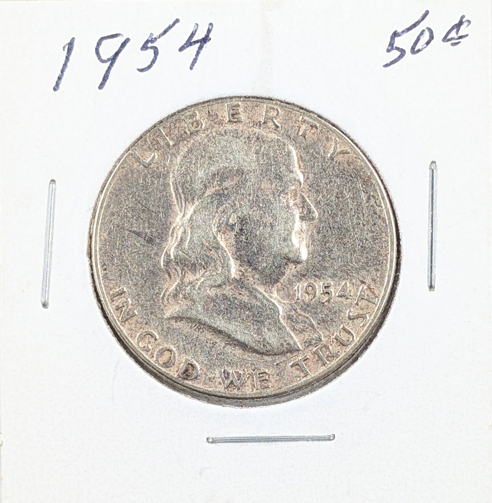 1954 Silver Franklin Half Dollar: Silver