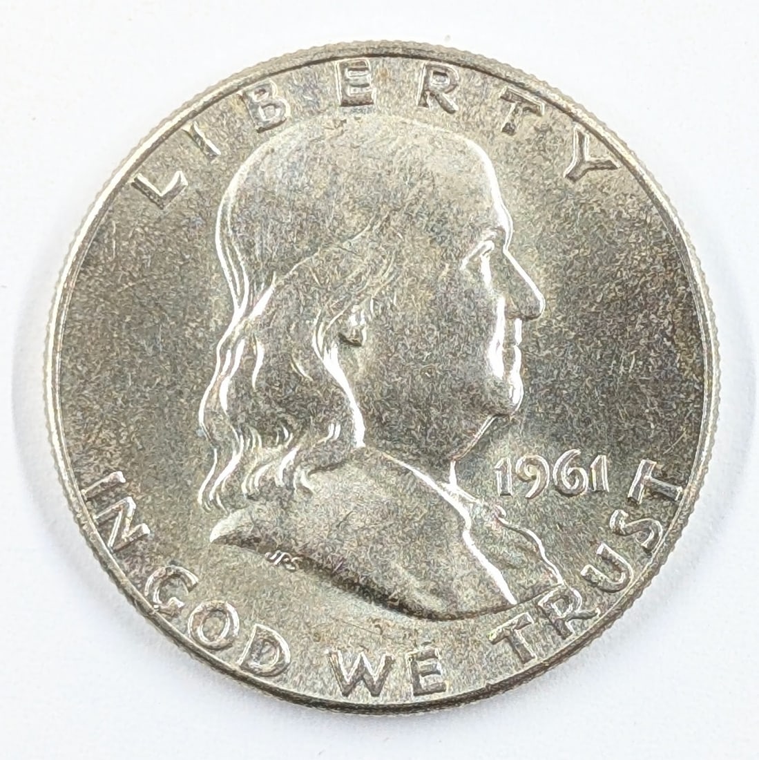 1961 Silver Franklin Half Dollar - Uncirculated: Silver