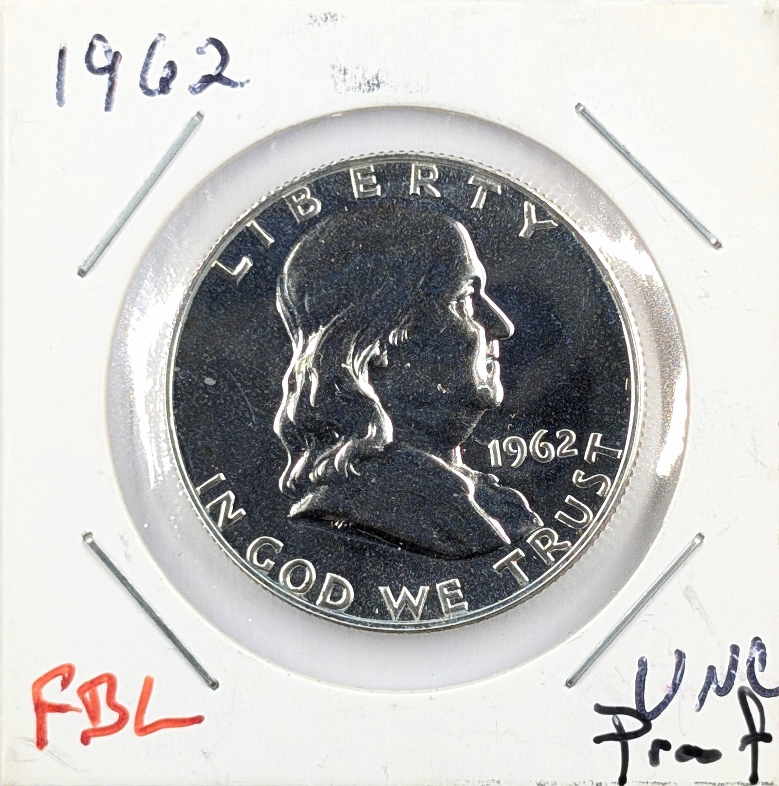 1962 Silver Franklin Half Dollar - Proof: Silver