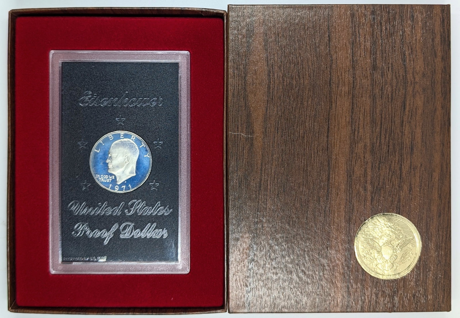 1971-S Eisenhower " Ike" Proof Silver Dollar - Toned: Silver