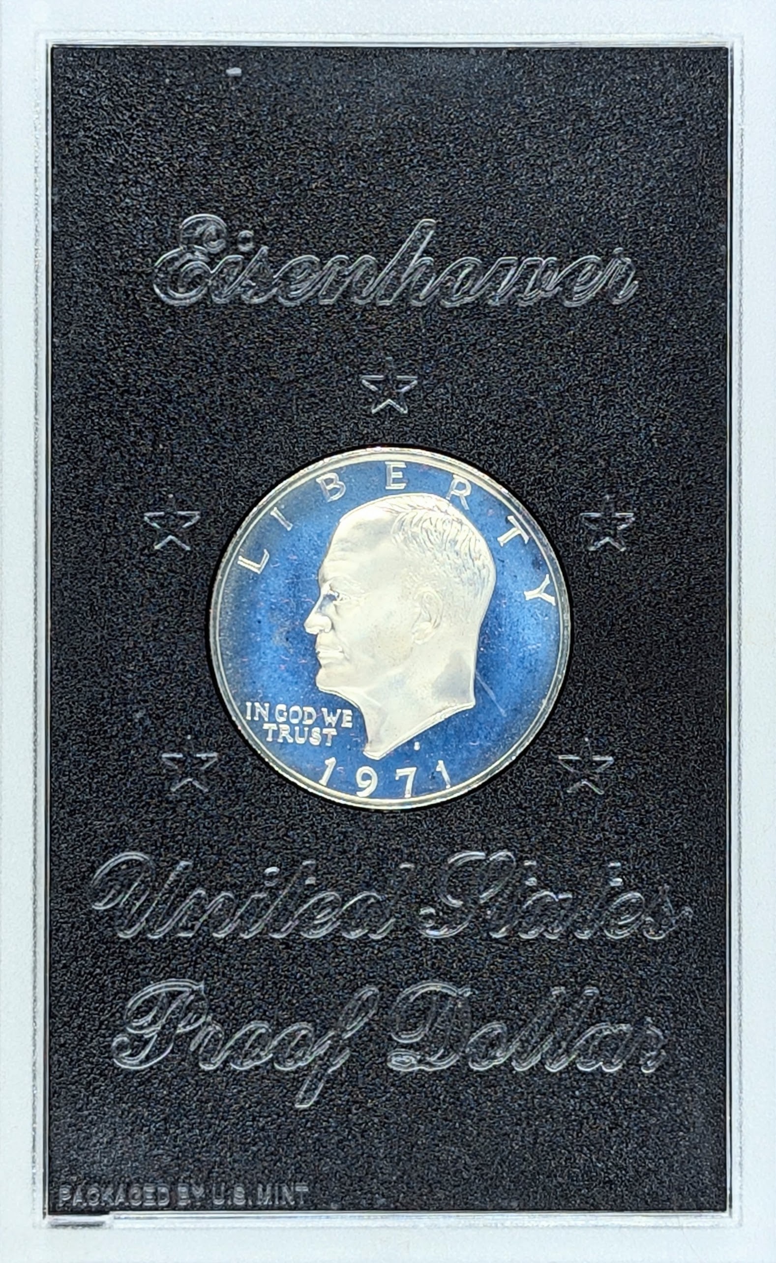 1971-S Eisenhower " Ike" Proof Silver Dollar - Toned - 2