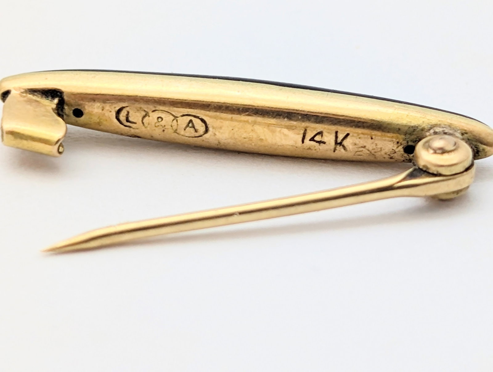 Vintage 14K Gold L&A Brooch - 0.73g - 3