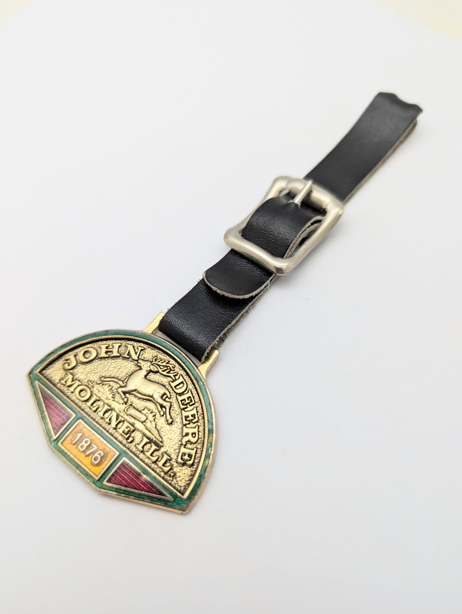 Lot of 2 Accessories - Swiss Pocket Knife & John Deere Pocket Watch Fob - 2