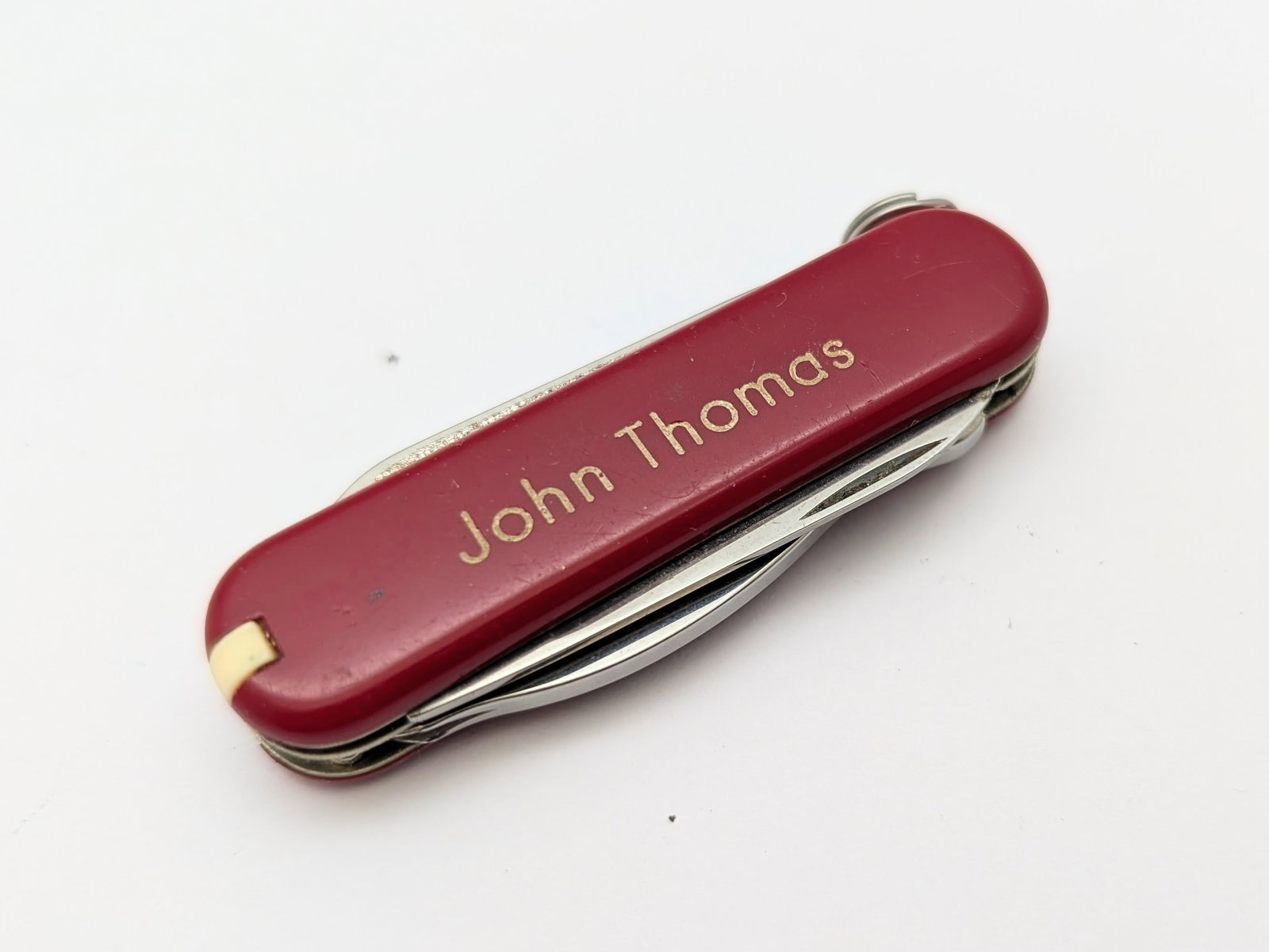 Lot of 2 Accessories - Swiss Pocket Knife & John Deere Pocket Watch Fob - 6