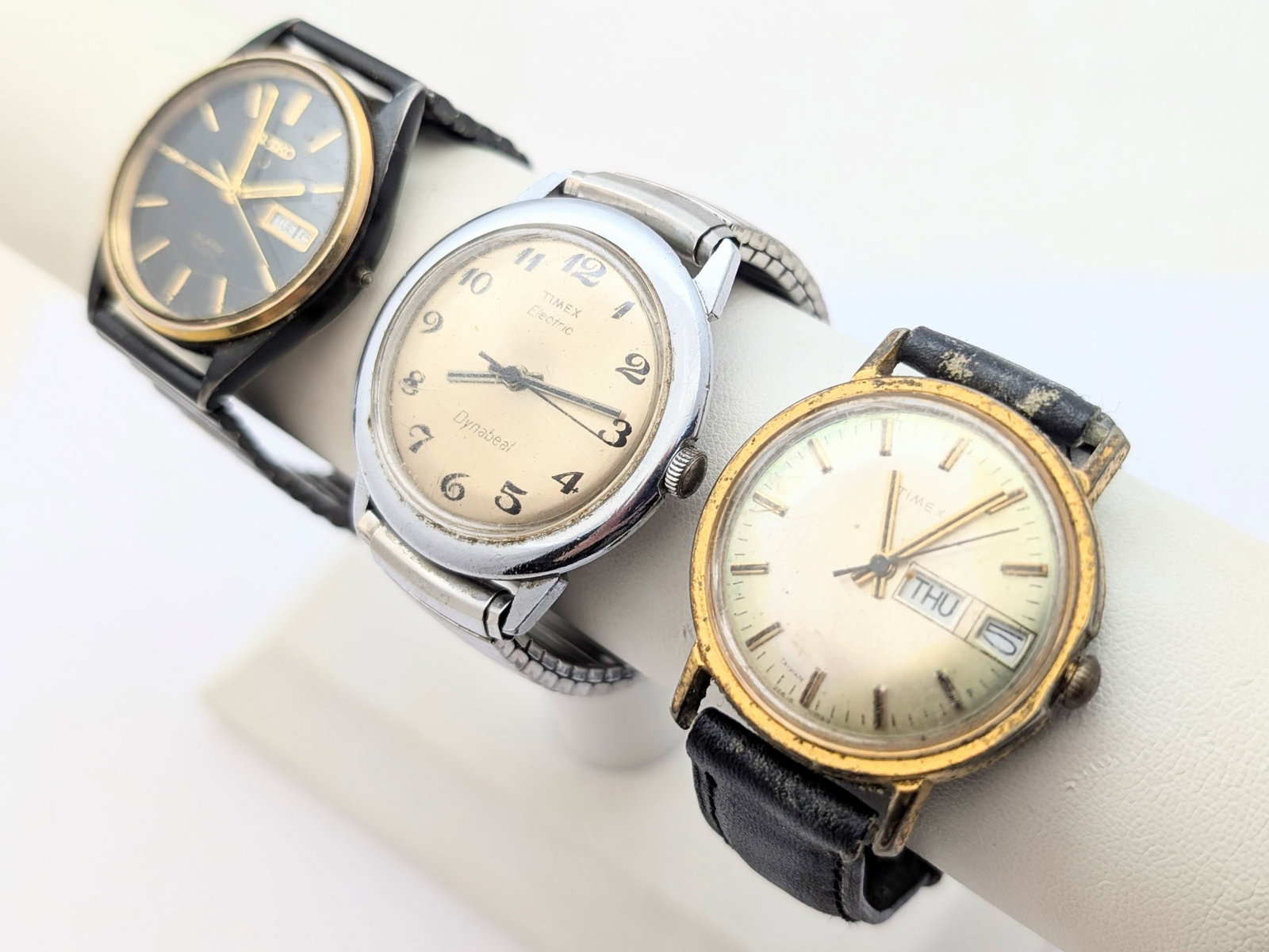 Lot of 3 Vintage Watches - Timex & Seiko - Parts/Repair: Jewelry