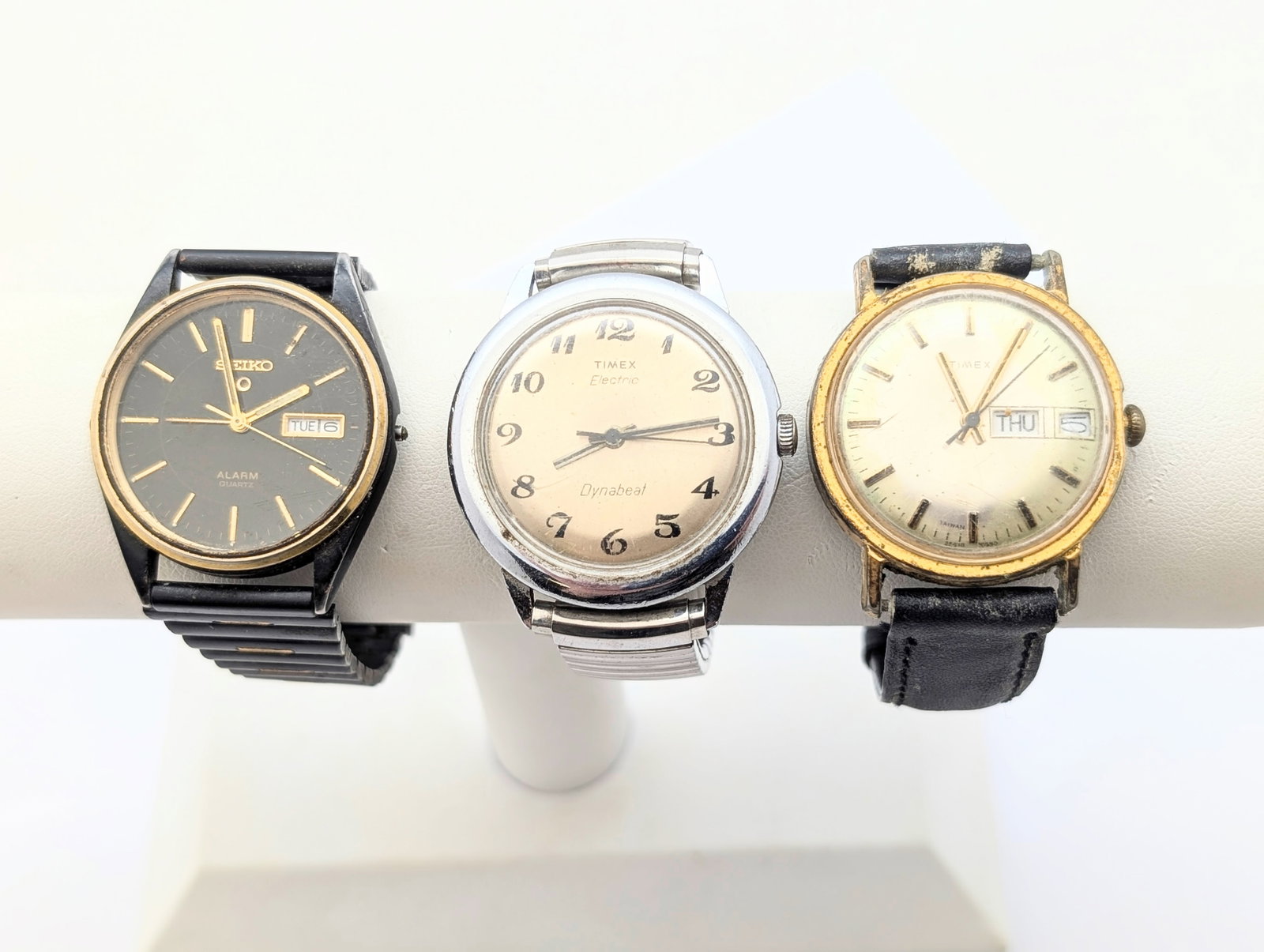 Lot of 3 Vintage Watches - Timex & Seiko - Parts/Repair - 2