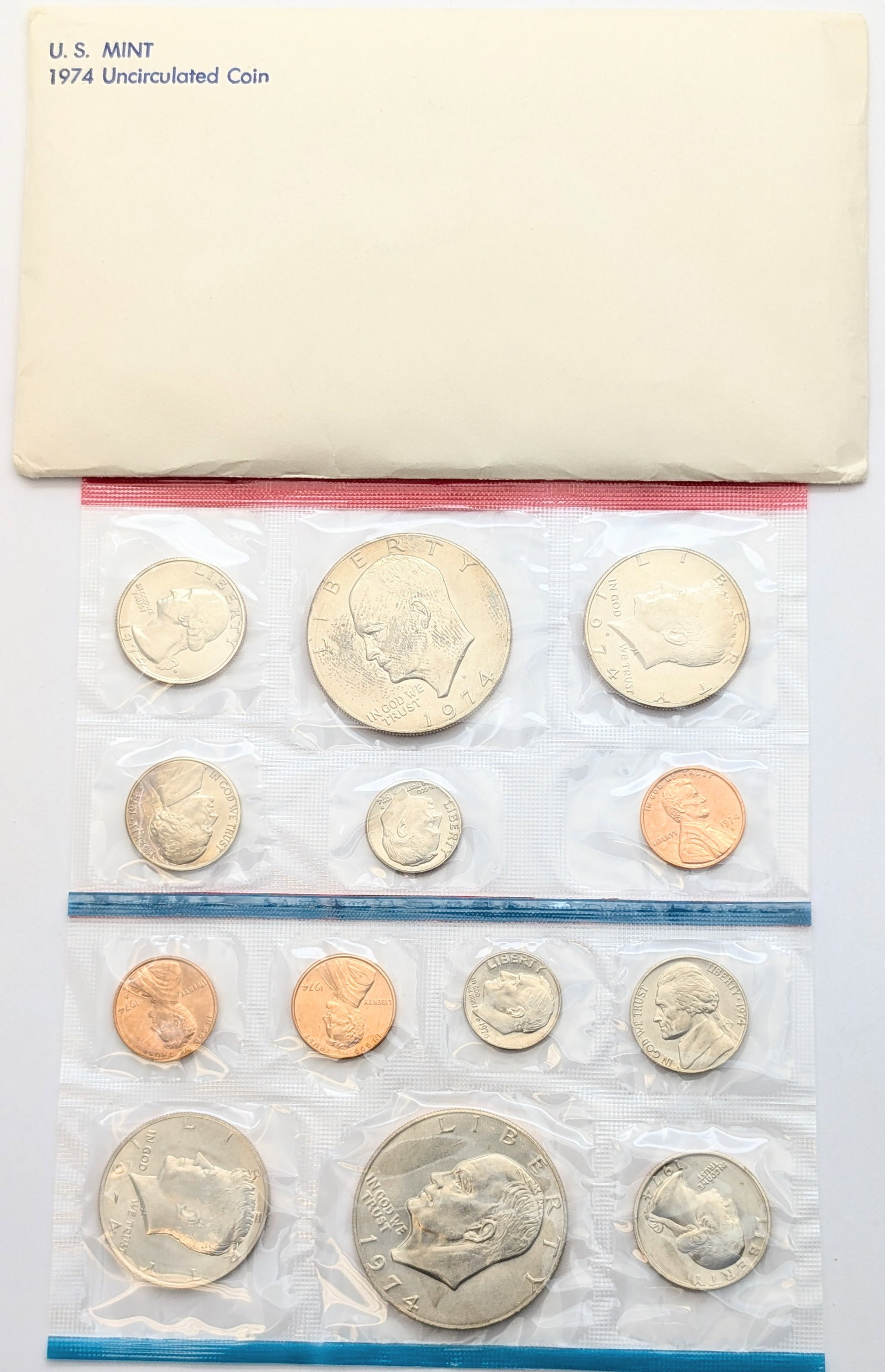 1974 US Mint Uncirculated Coin Set: Coin