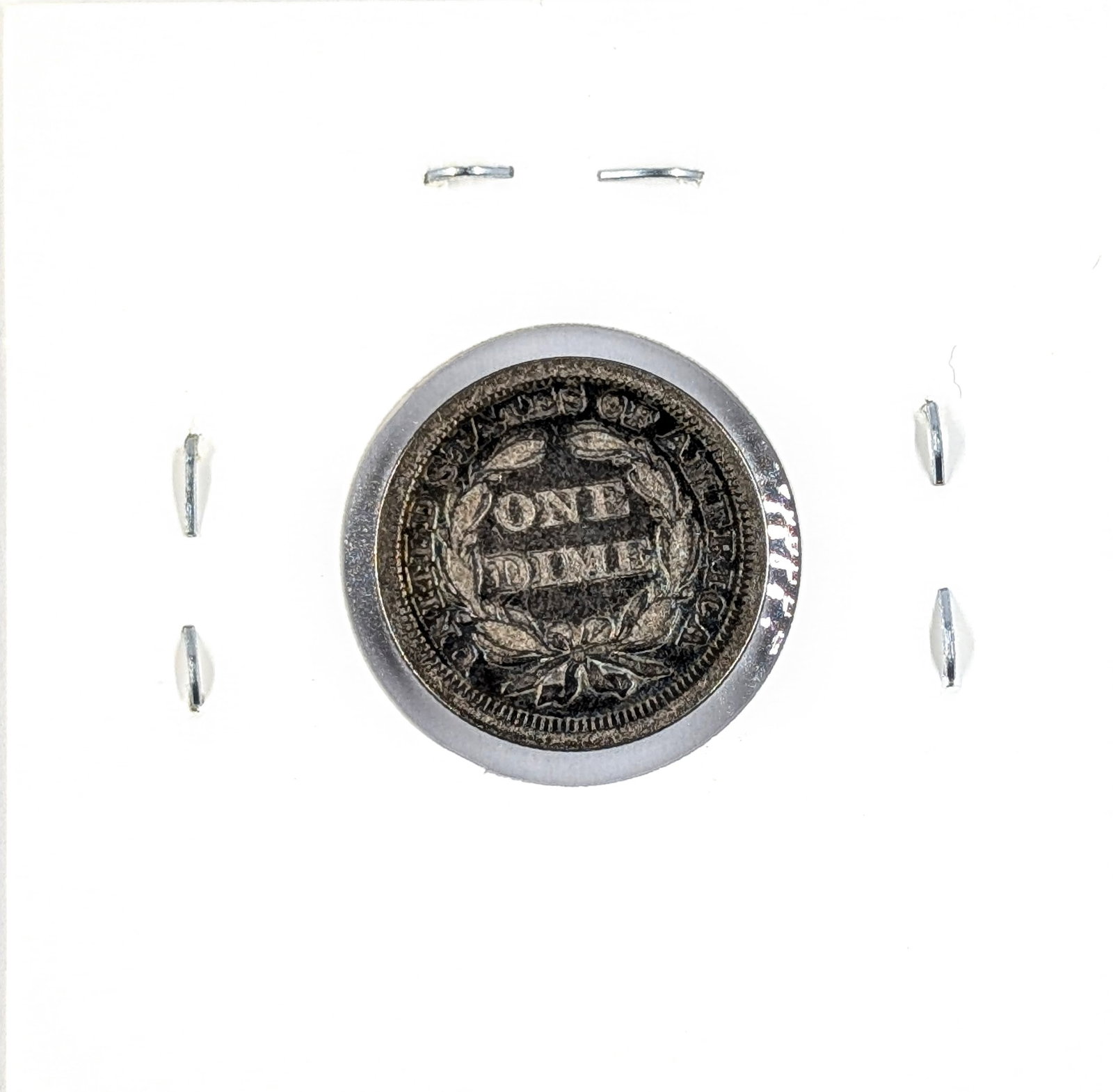 1854 Silver Seated Liberty Dime- Toned - 2