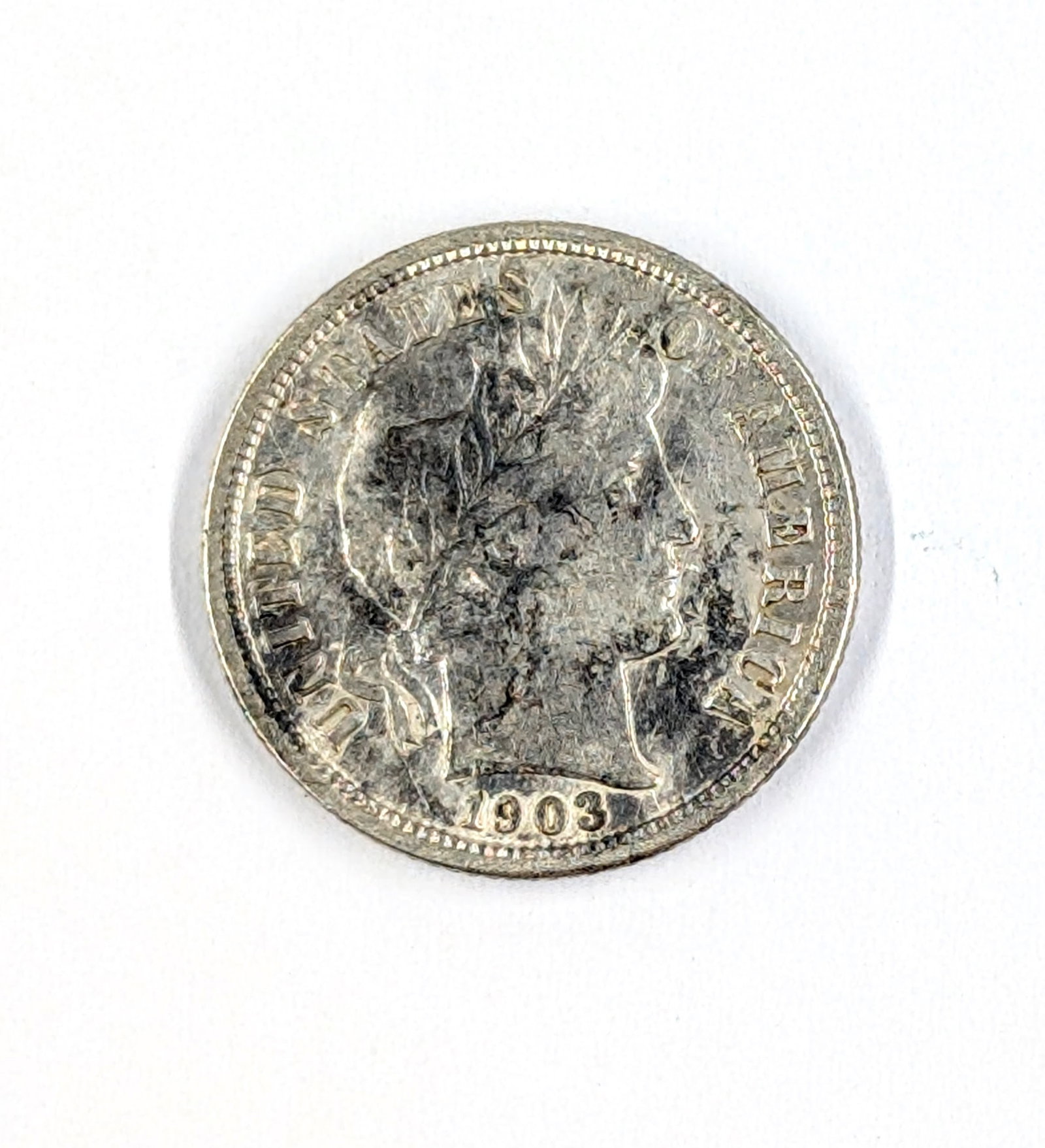 1903-O Silver Barber Dime: Silver
