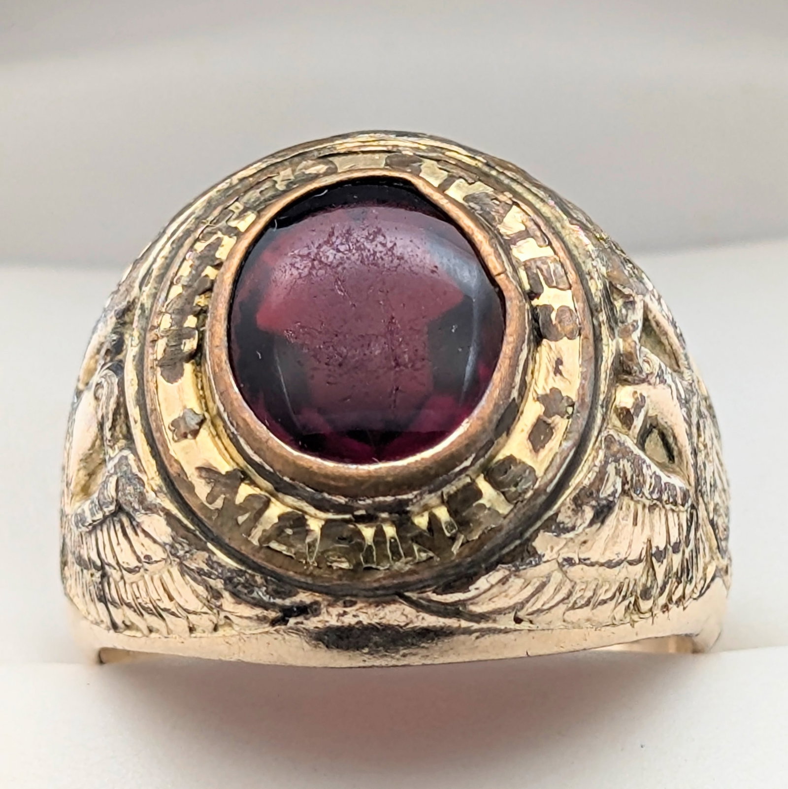 10K Gold filled US Marines Ring: Size: 10