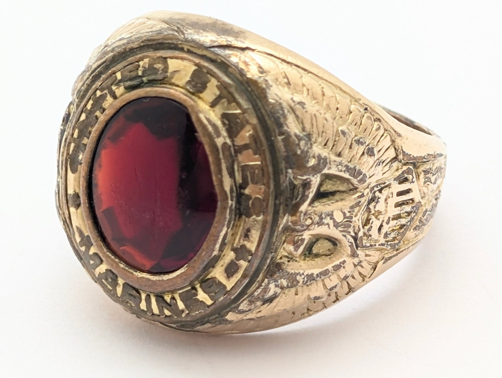 10K Gold filled US Marines Ring - 4
