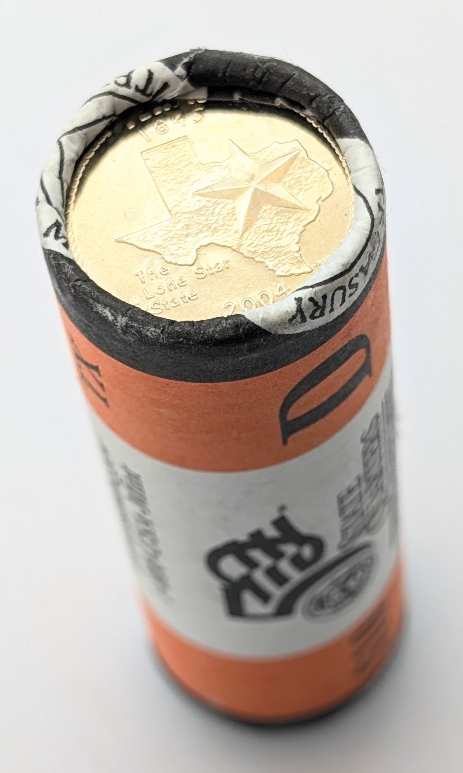 Original US Mint Roll of 40 Uncirculated 2004-D Texas State Quarters: Coin